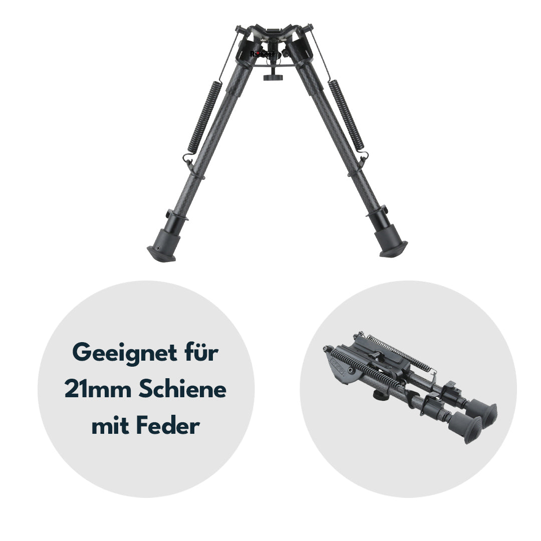 Vector Optics Rokstad Bipod aus Kohlenstoff und Aluminium in verschiedenen Höhen