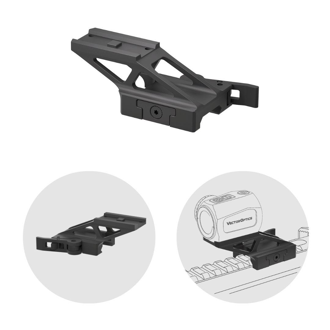 Vector Optics RD69-QD01 Scrapper 1x20 Cantilever Quick Release Riser Montage für 21mm Picatinny