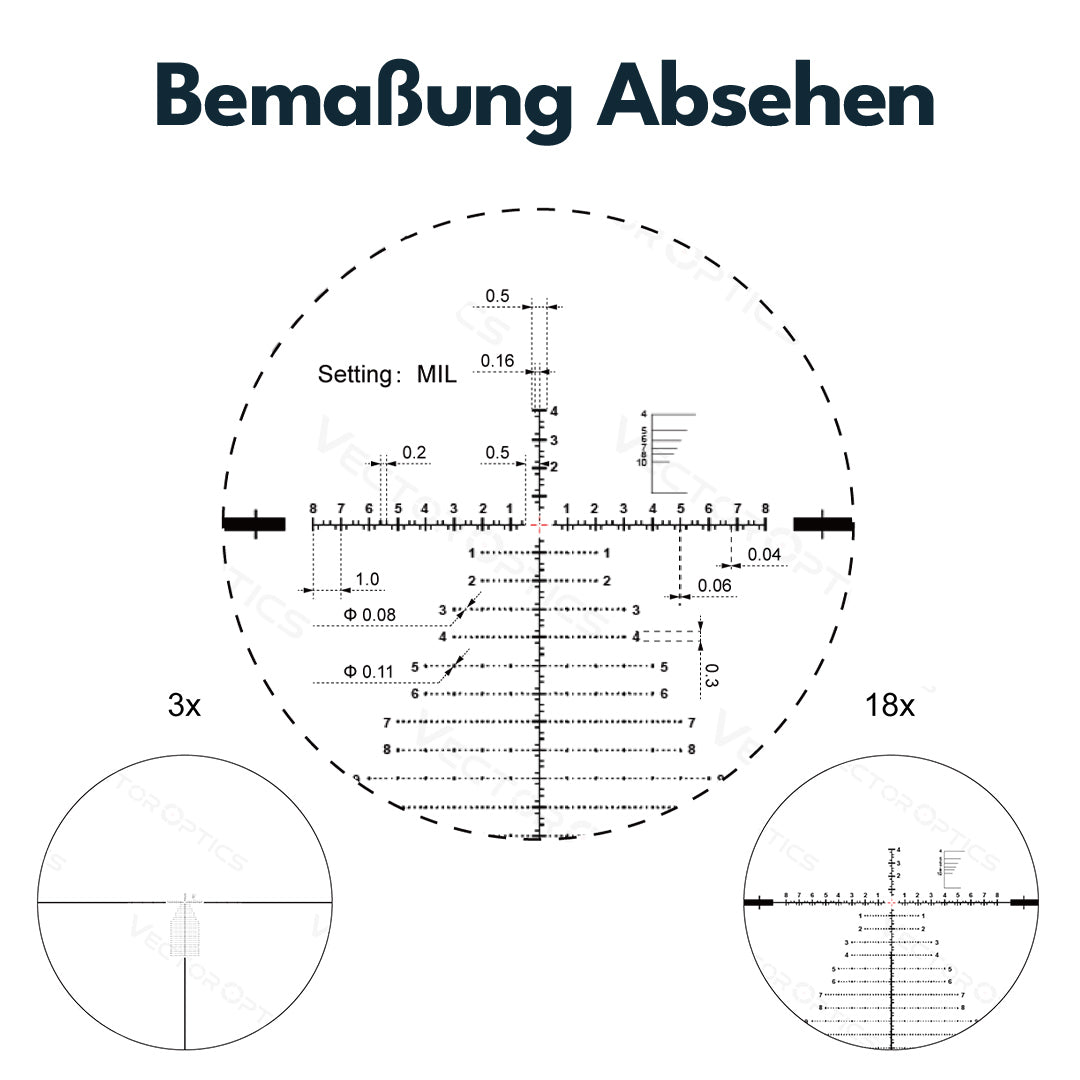 Vector Optics SCFF-43 Continental x6 3-18x50FFP