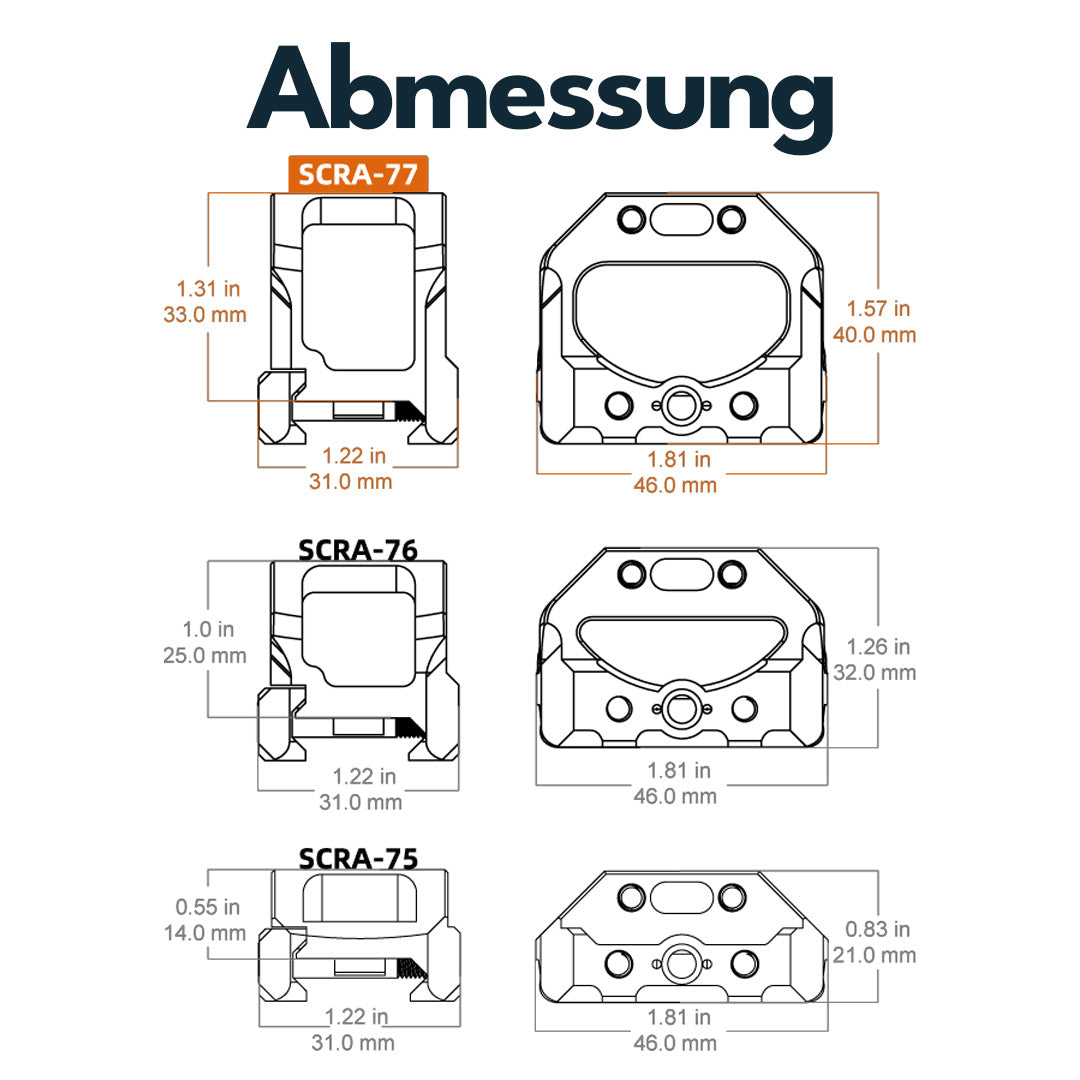 Vector Optics VAS Red Dot Sight Picatinny Mounting Base in versch. Höhen