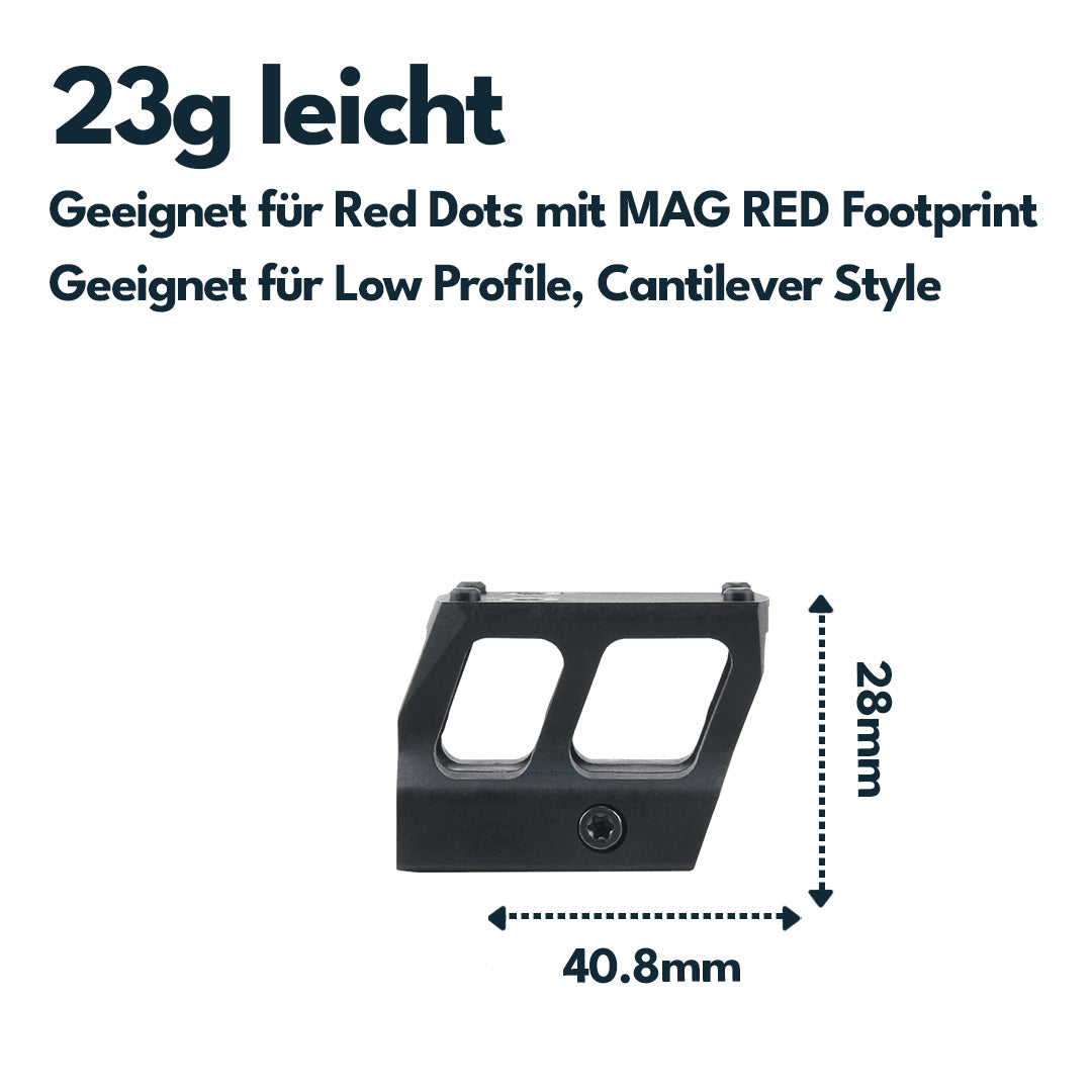 Vector Optics SCFRM-11 Montage aus Polymer mit MAG (SHIELD) Footprint, 21mm Picatinny, h=28mm