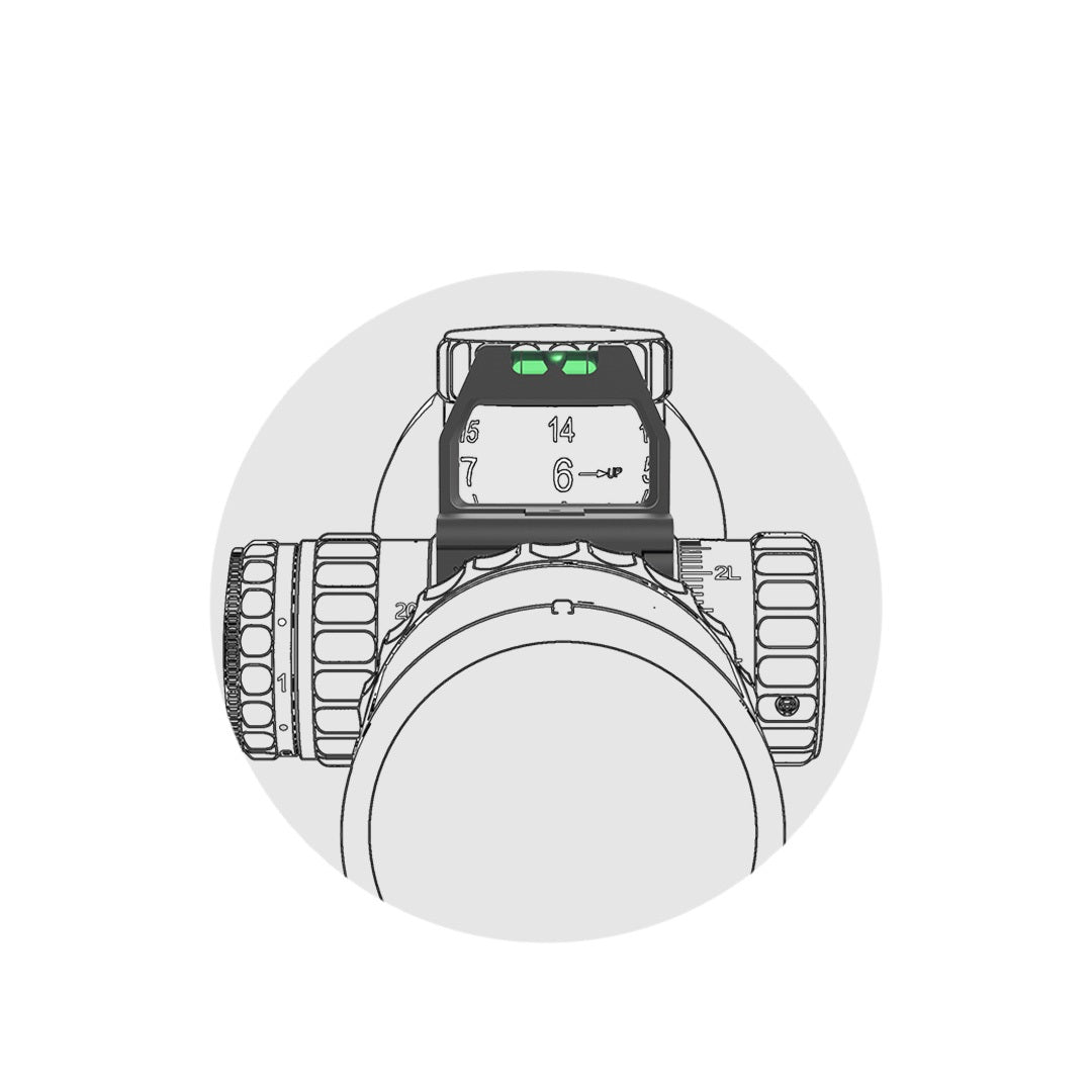 Vector Optics Turm-Lupe mit Wasserwaage für 30mm und 34mm Tubus