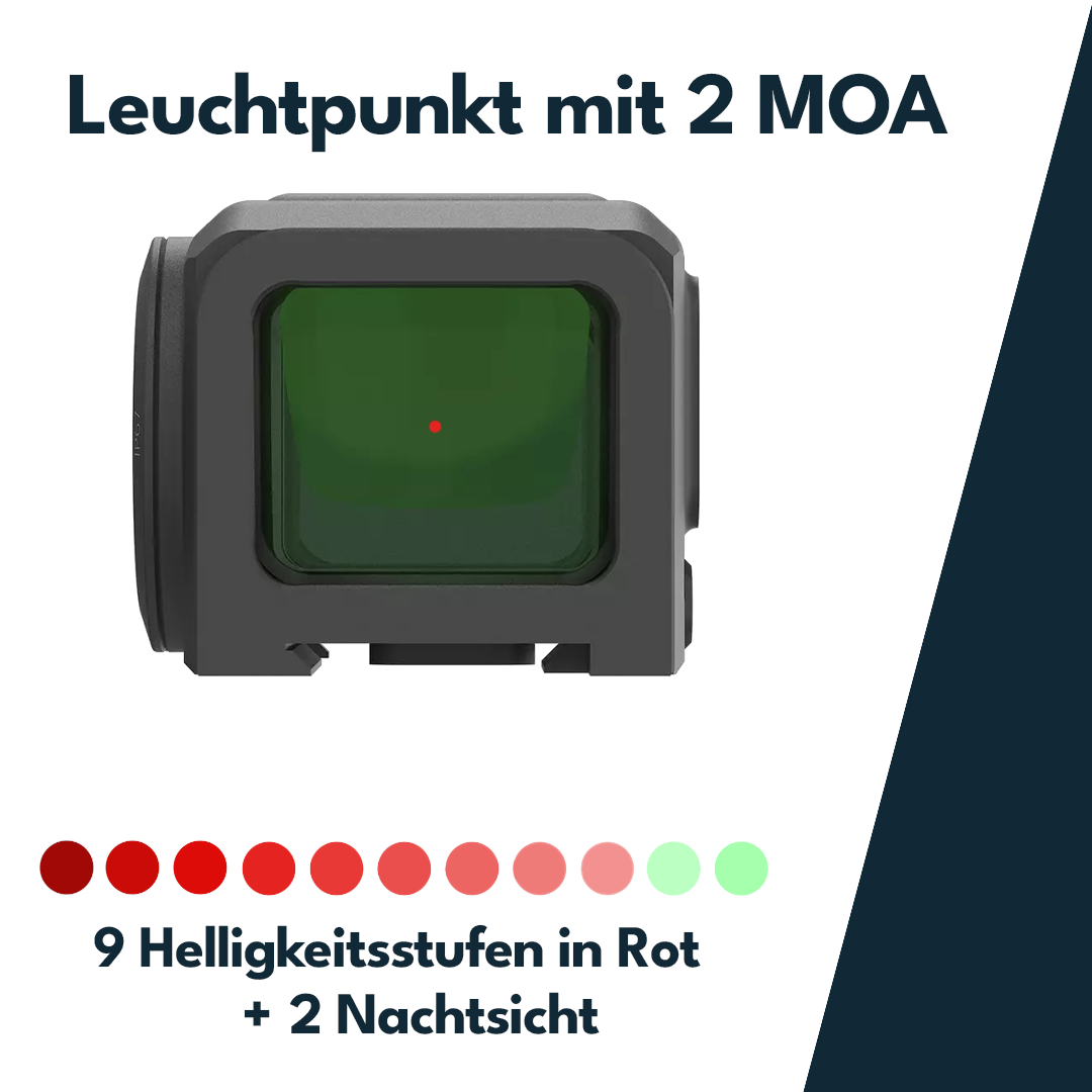 Vector Optics SCRD-GM75 Frenzy Plus FA 1x18x22 Enclosed Multi Reticle Green Dot