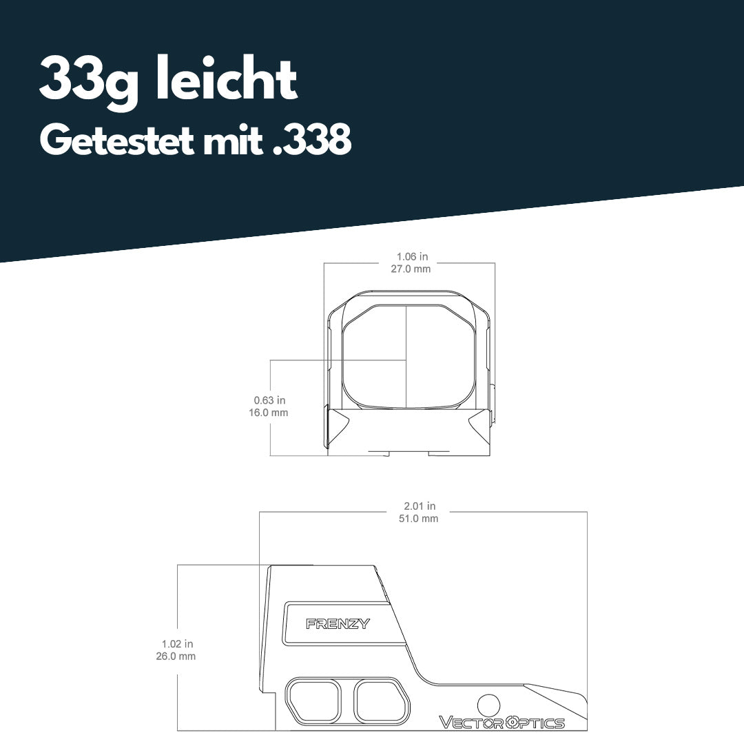 Vector Optics SCRD-81 Frenzy 1x16x21 GLOCK MOS