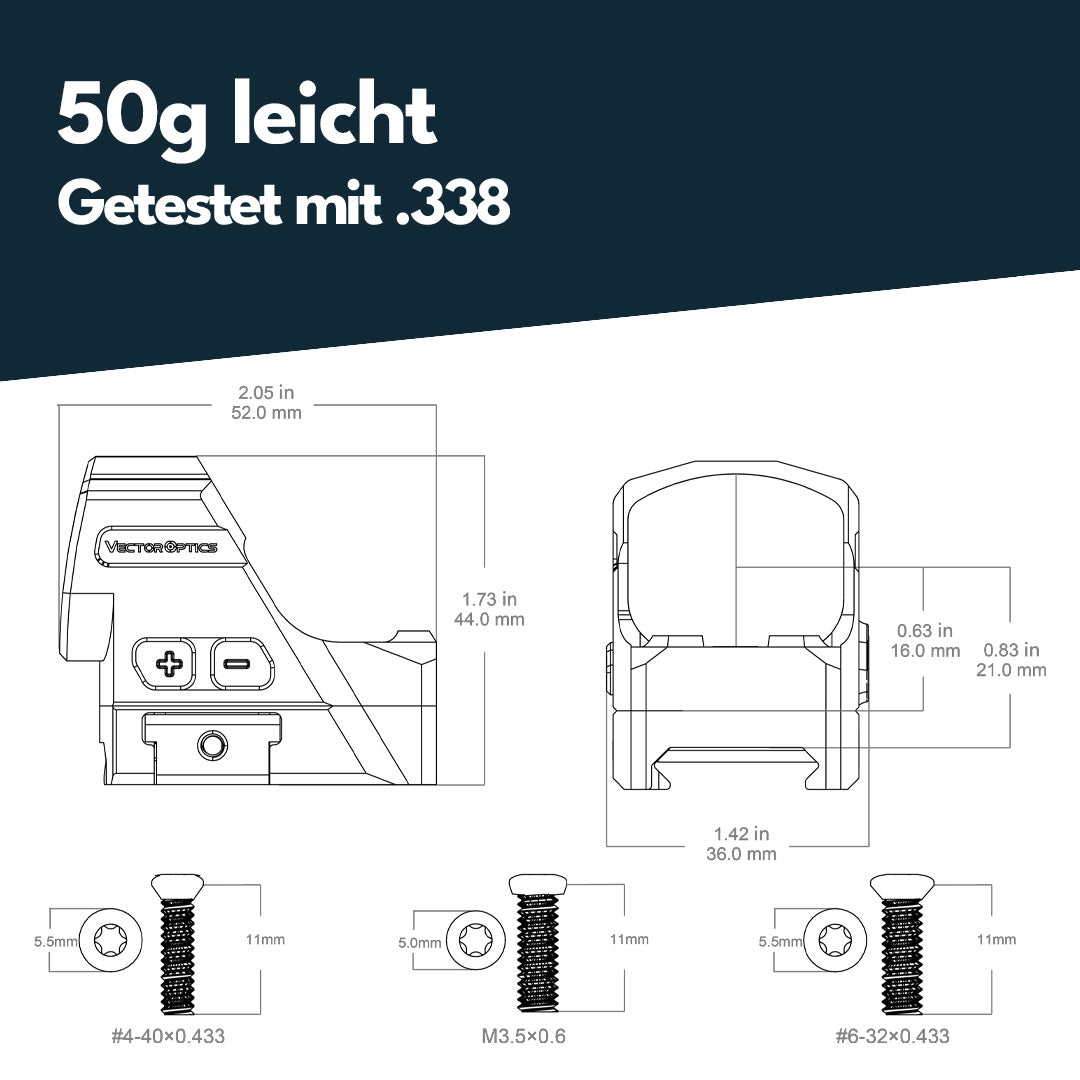Vector Optics SCRD-76 Frenzy 1x24x29 GenII 6MOA Red Dot