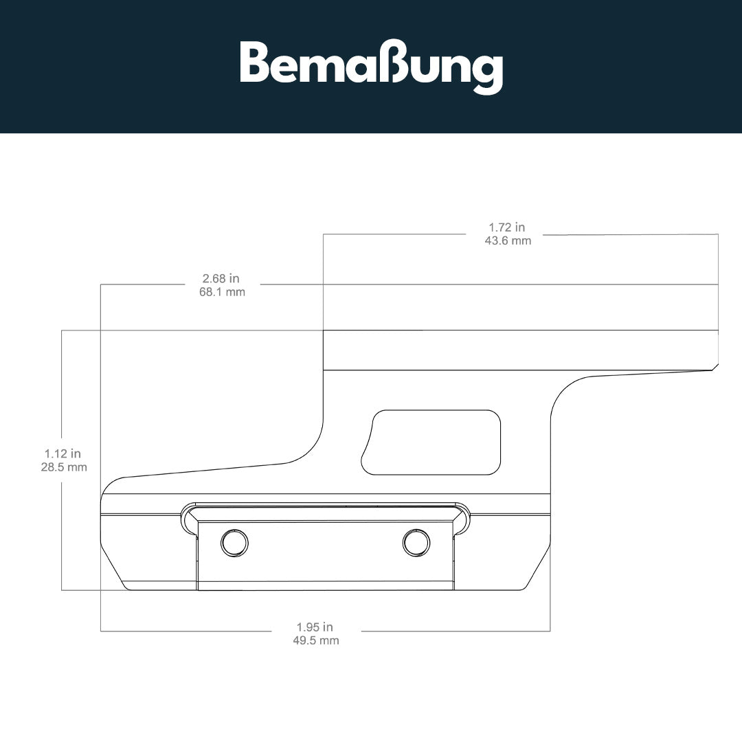 Vector Optics SCPSM-03 Cantilever Riser Mount für Paragon Prism Scopes