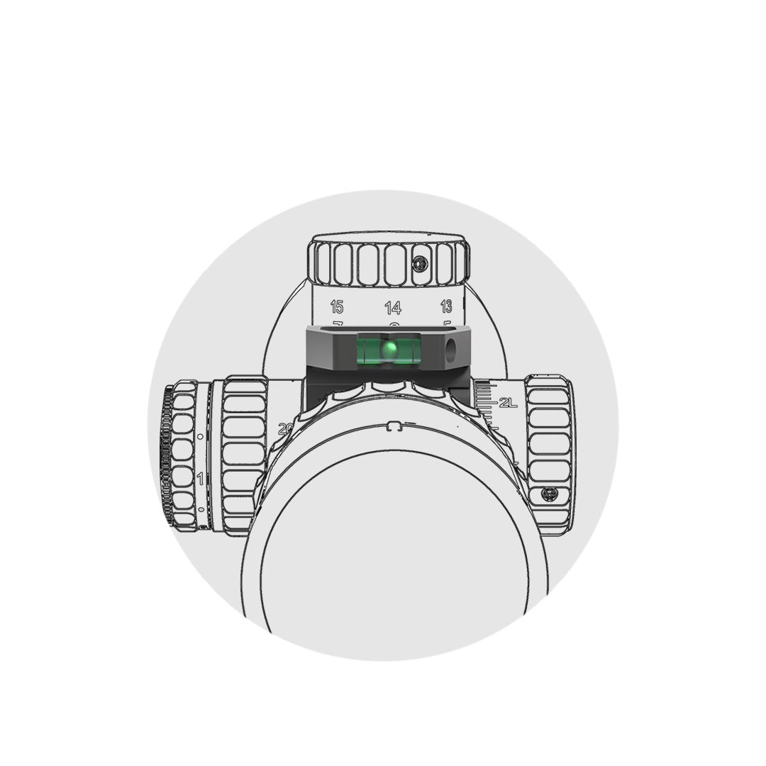 Vector Optics Turm-Lupe mit Wasserwaage für 30mm und 34mm Tubus