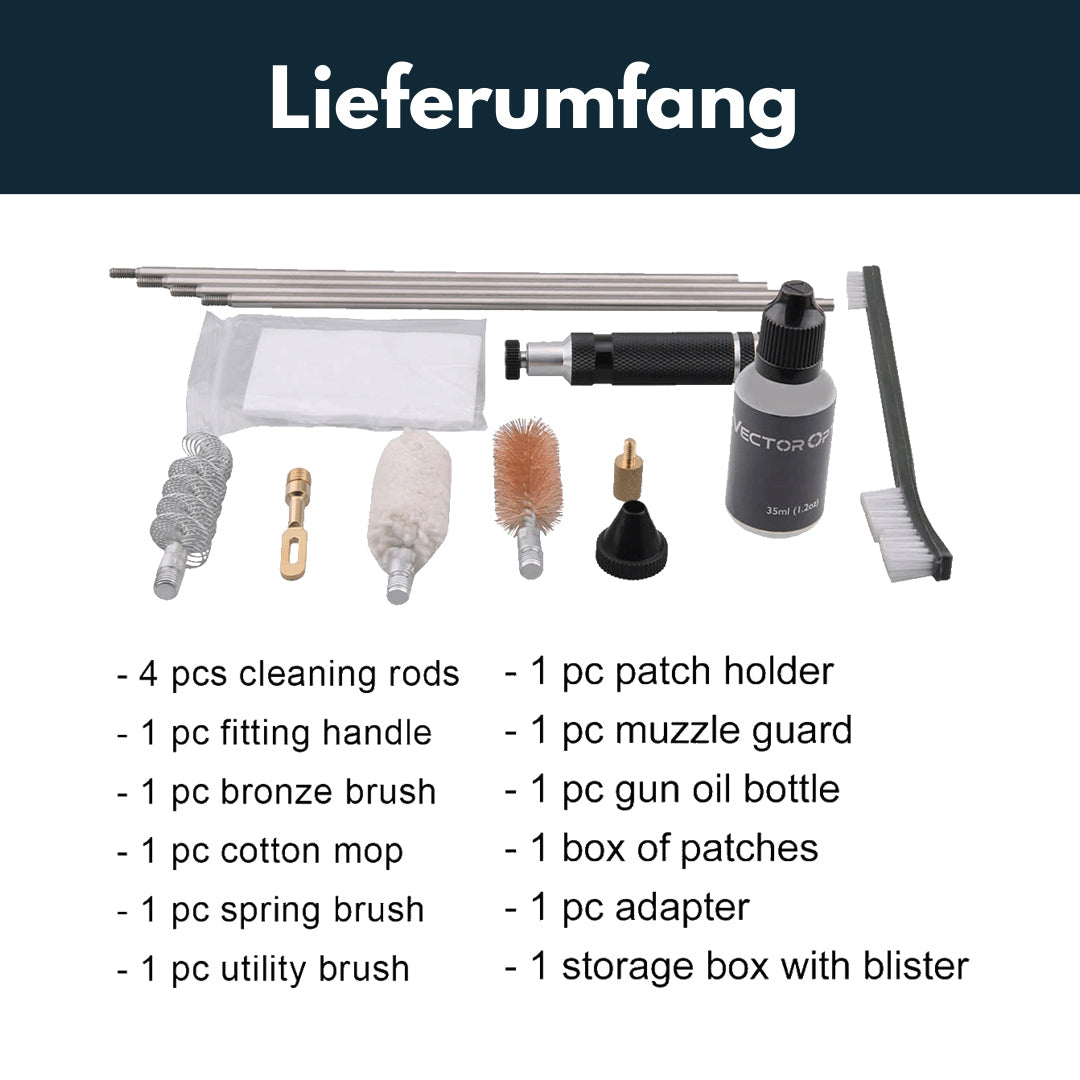 Vector Optics SCCK-08 15-teilliges Reinigungsset für 12GA