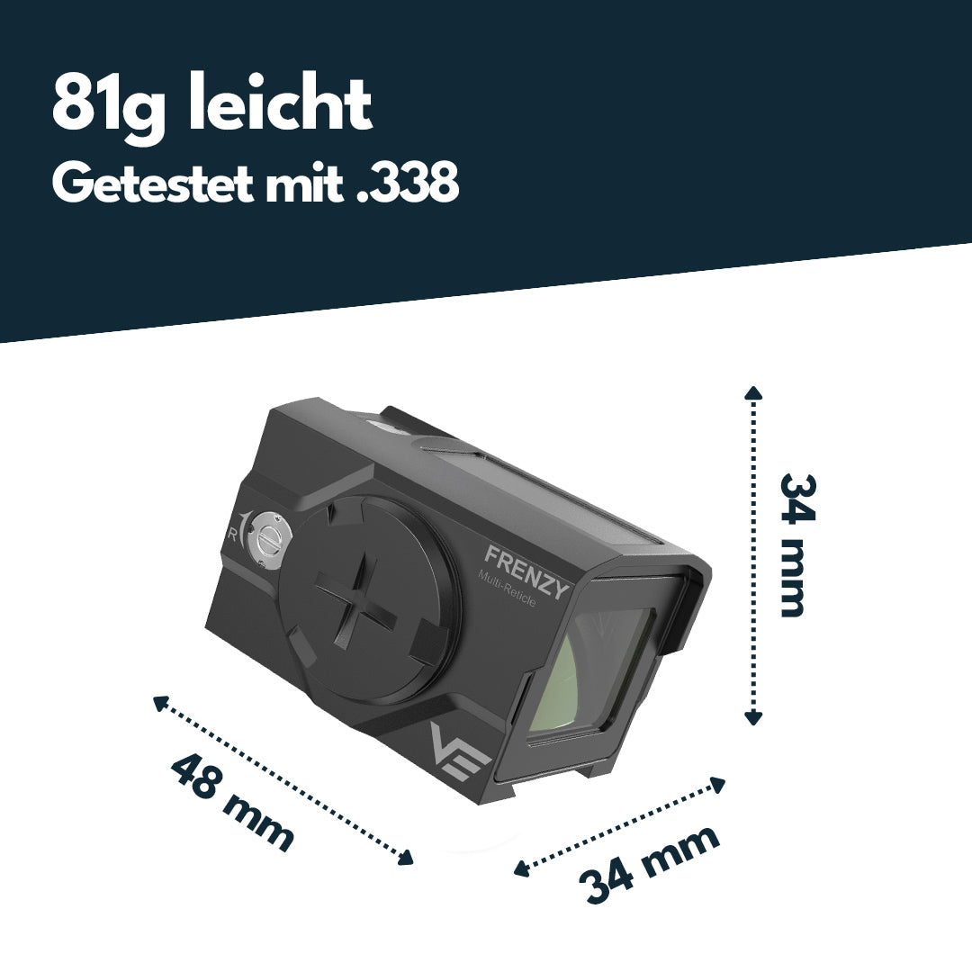 Vector Optics SCRD-SM63 Frenzy Plus 1x18x20 SOL Multi Reticle