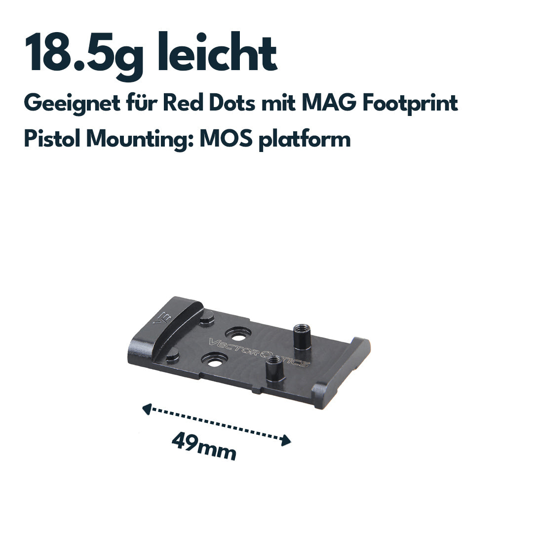 Vector Optics SCFRM-16 Glock MOS Montage für MGT (SHIELD) Footprint
