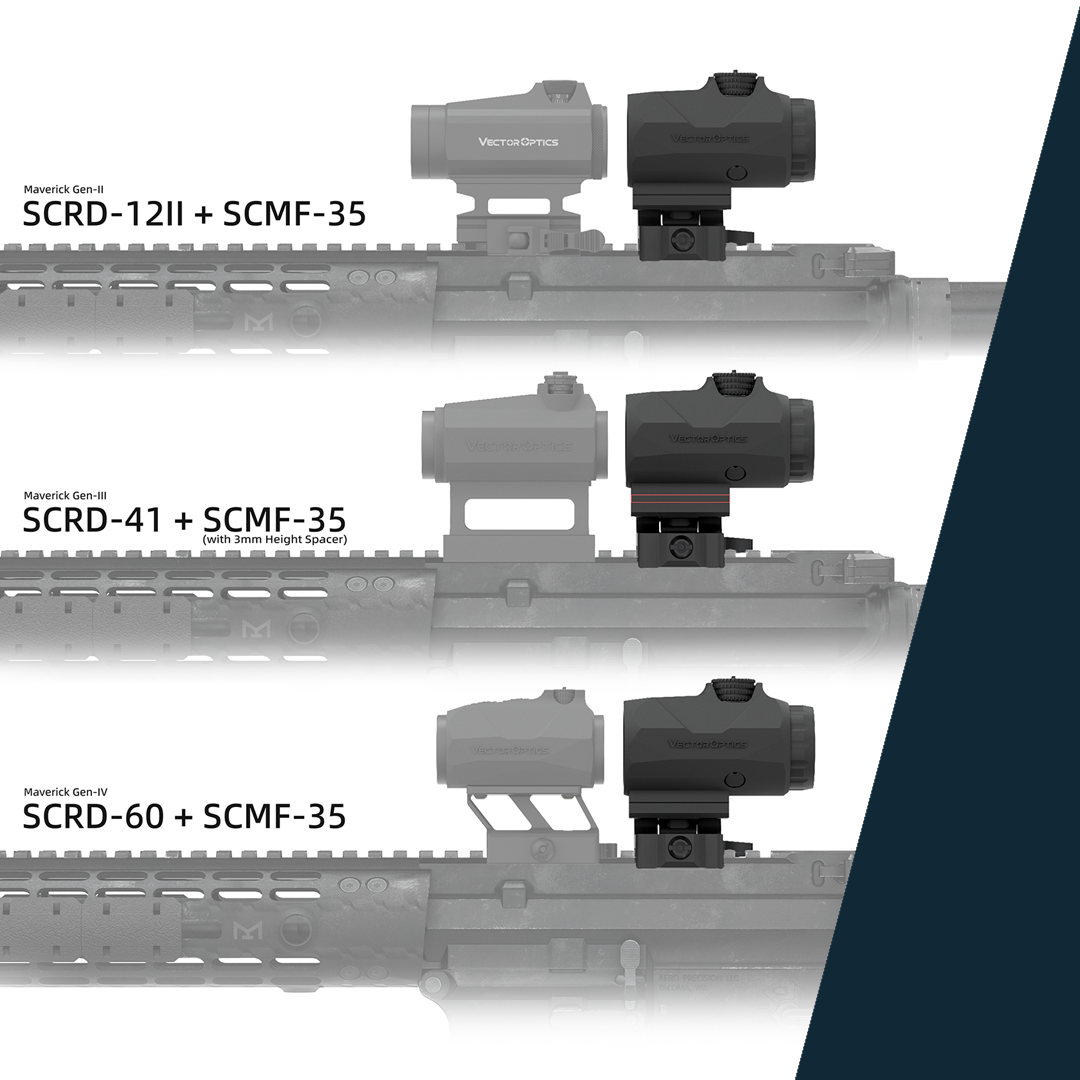 Vector Optics SCMF-35 Maverick-IV 3x22 Magnifier Mini