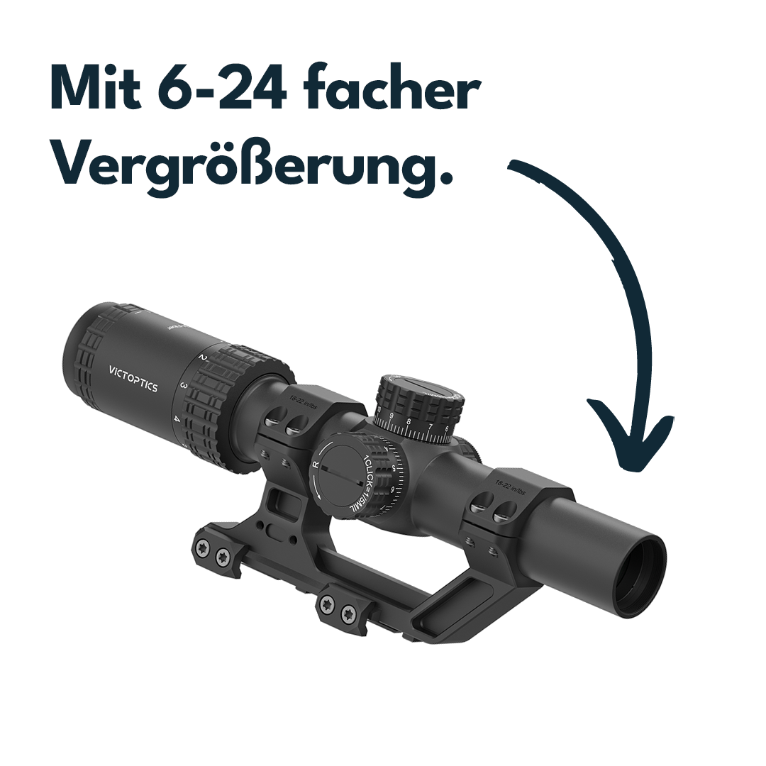 Victoptics OPSL133 S6 1-6x24i Fiber mit Blockmontage