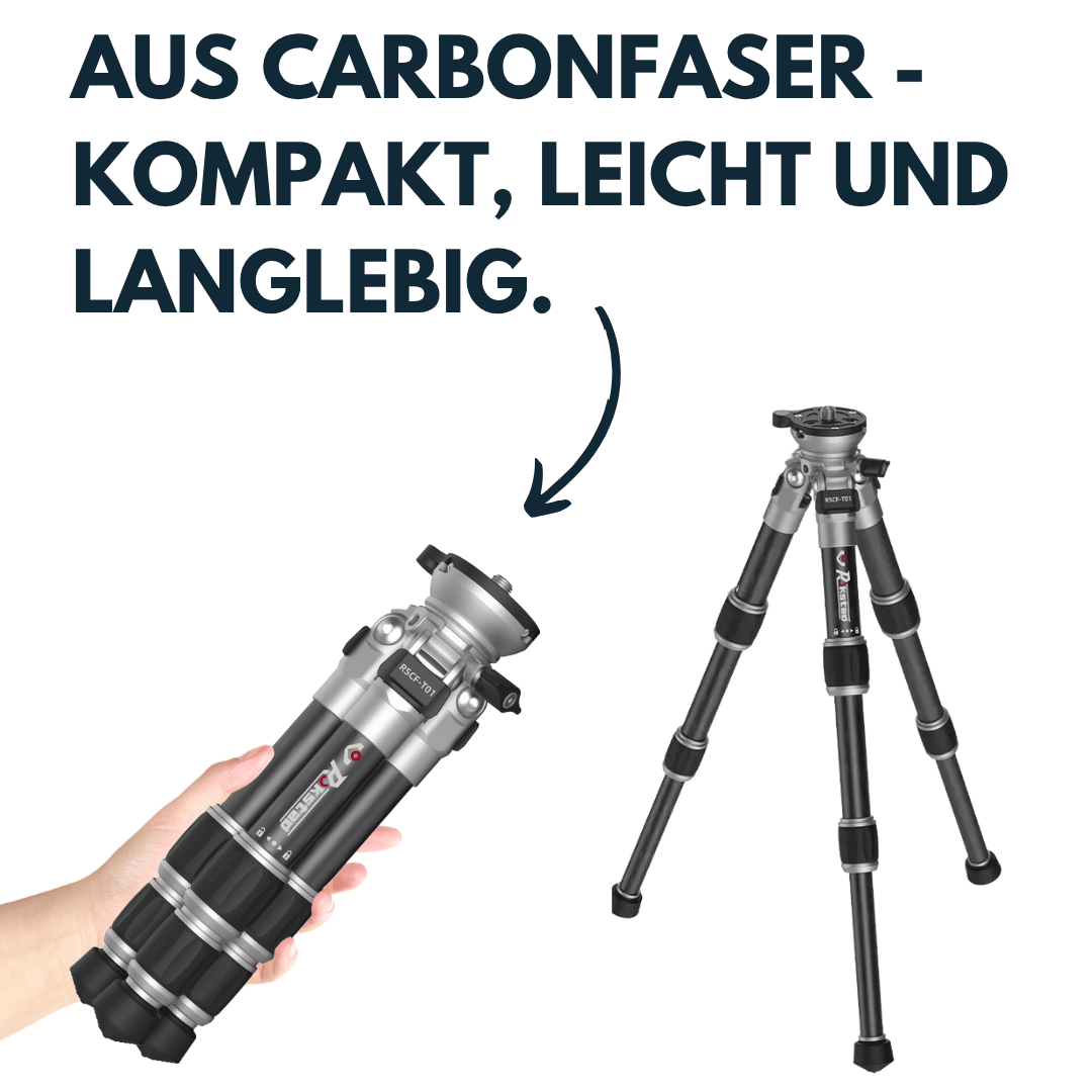 Vector Optics RSCF-T01 Rokstad 25-38cm Tripod Stativ aus Carbonfaser