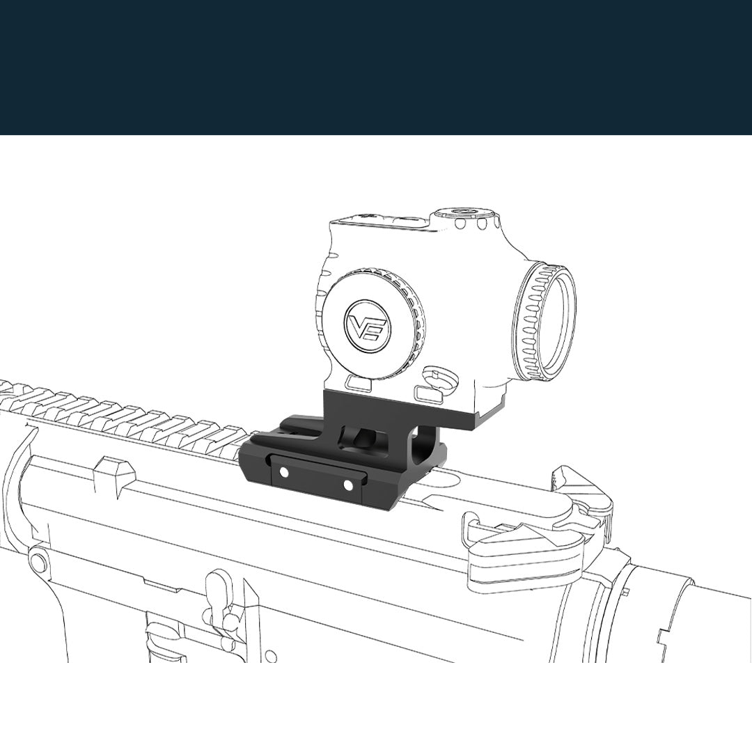Vector Optics SCPSM-03 Cantilever Riser Mount für Paragon Prism Scopes