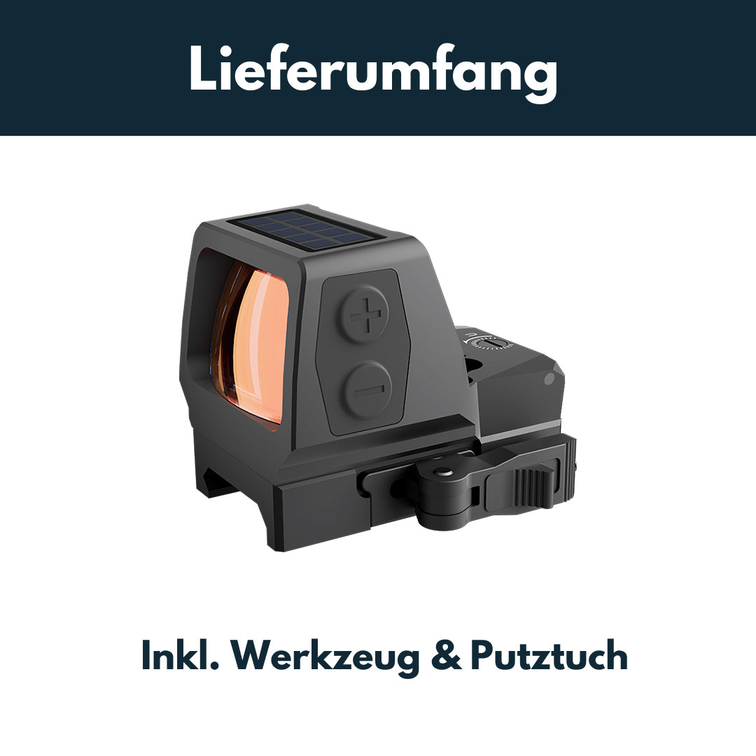 Vector Optics SCRD-SM44 Frenzy Plus 1x22x32 Red Dot Sight Solar Power