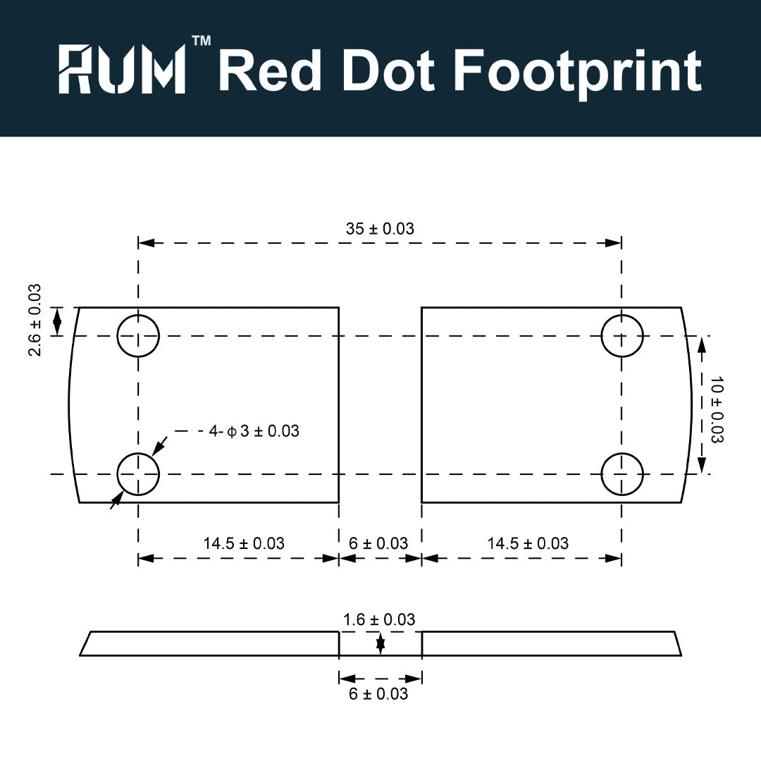 Vector Optics SCPSM-03 Cantilever Riser Mount für Paragon Prism Scopes