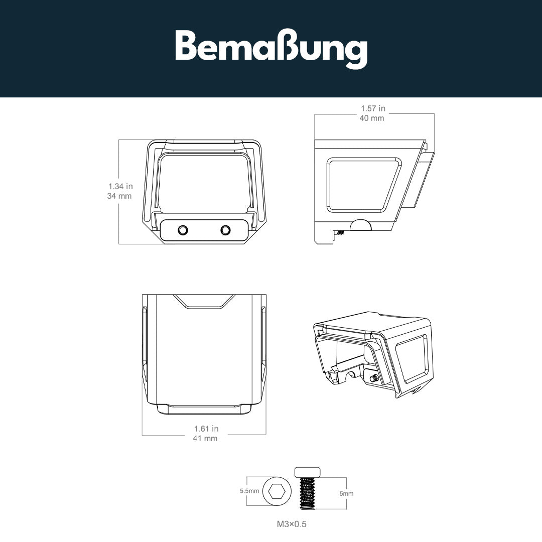 Vector Optics SCFRC-01 Allwetter-Schutzkappe für Frenzy SCRD-SM44 und SCRD-65