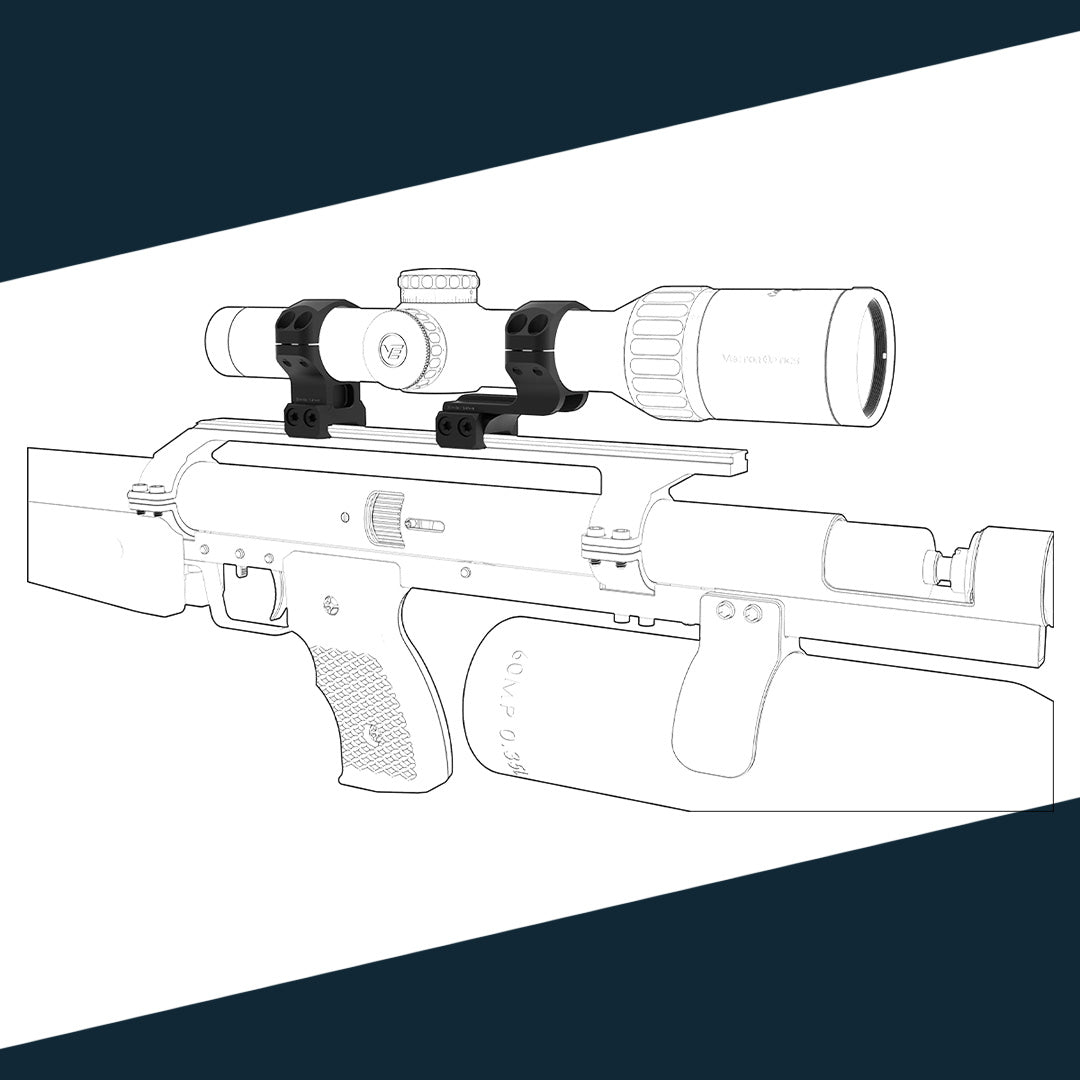 Vector Optics Cantilever Montageringe 30mm (h=32mm)