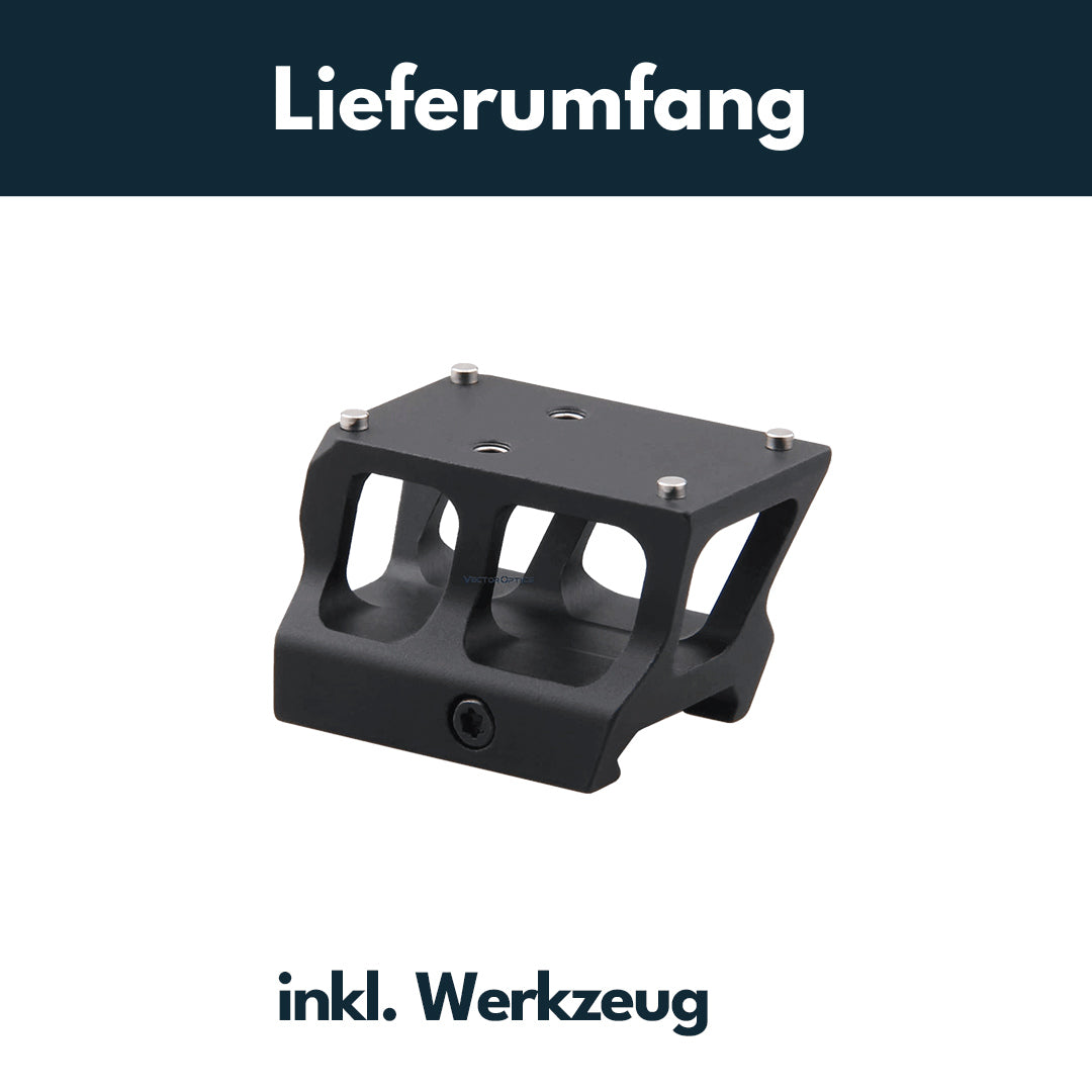 Vector Optics SCRA-67 Montage mit TEK (Docter Sight) Footprint, 21mm Picatinny, h=28mm