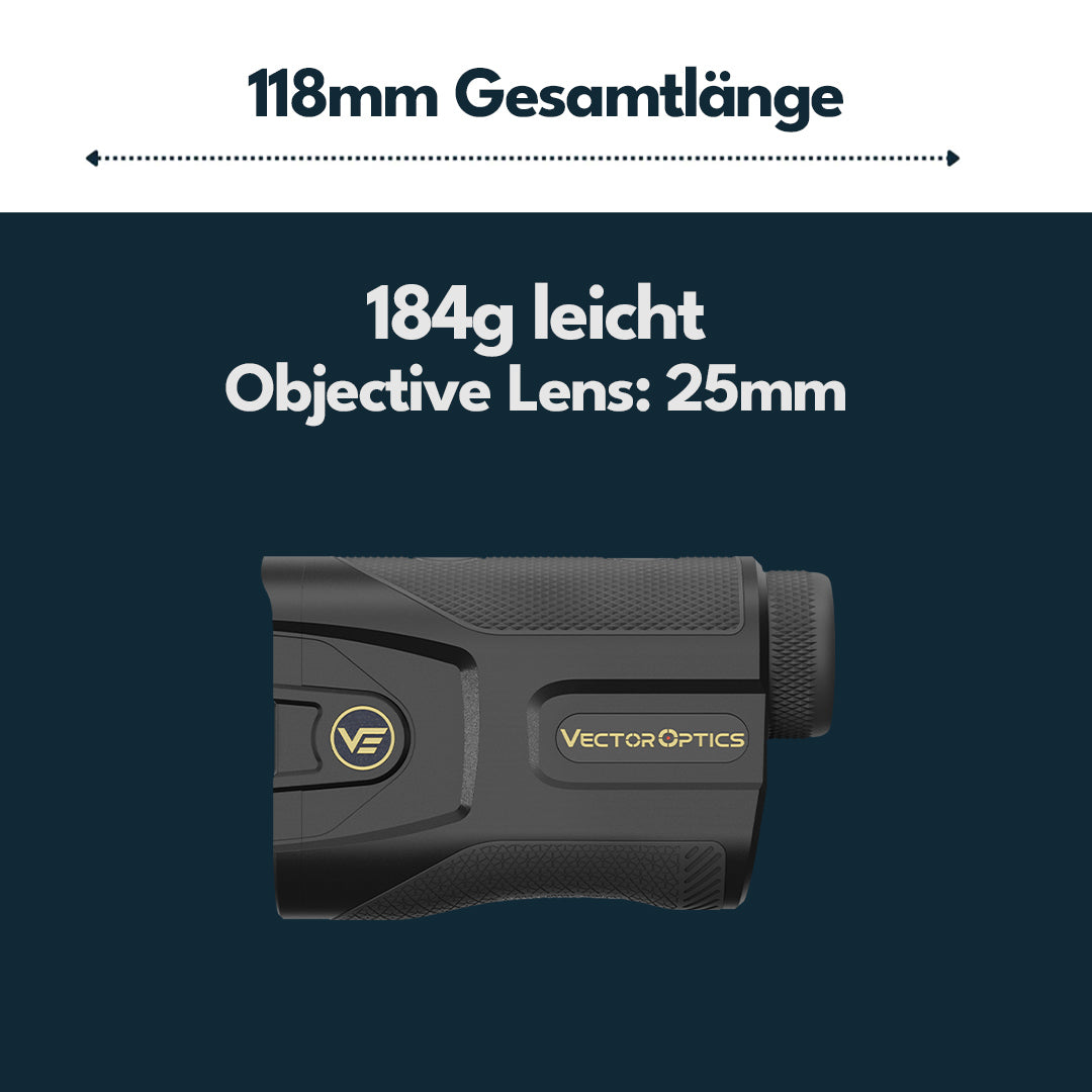 Vector Optics SCRF-S24 Paragon 7x25 GenIII Digital Balistic BDC Entfernungsmesser