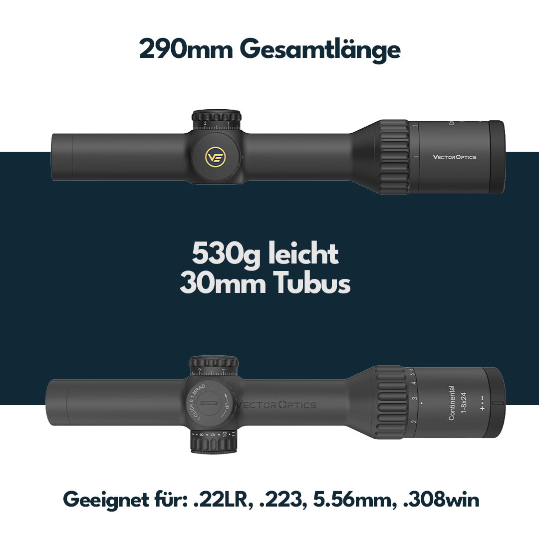 Vector Optics SCOC-45 Continental x8 1-8x24SFP ED Fiber
