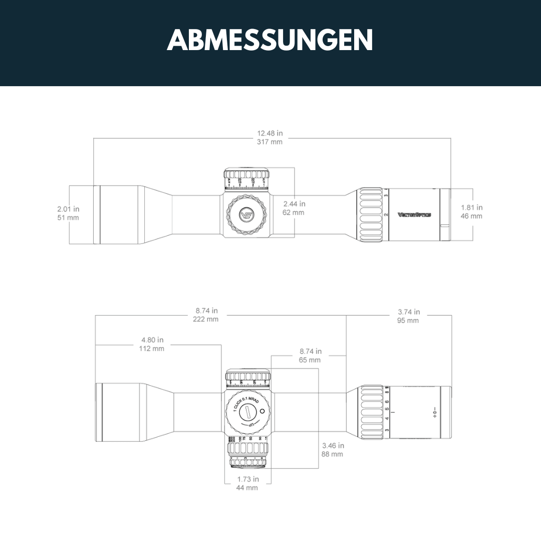 Vector Optics SCFF-69 Continental x6 2-12x44 RAR