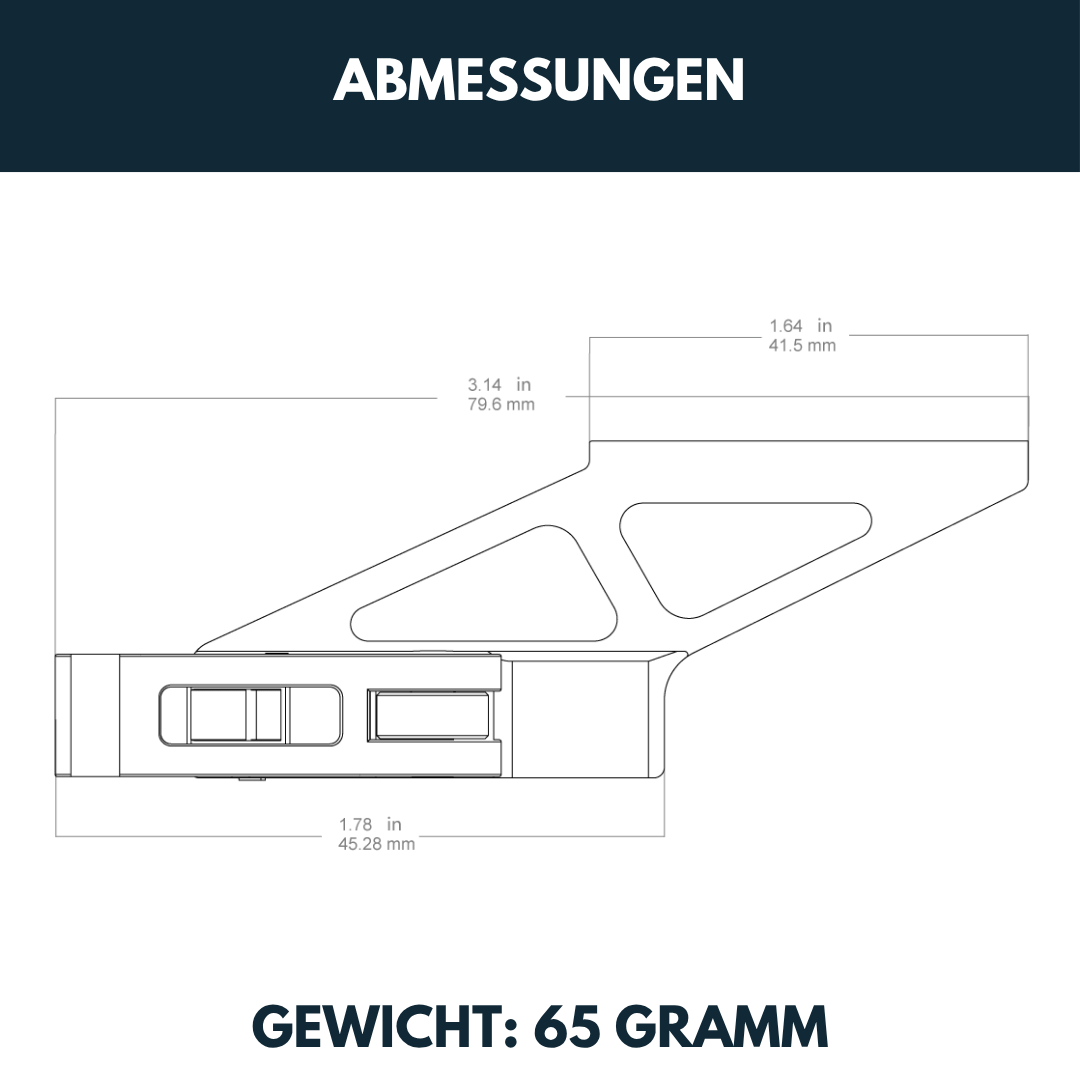 Vector Optics RD69-QD01 Scrapper 1x20 Cantilever Quick Release Riser Montage für 21mm Picatinny