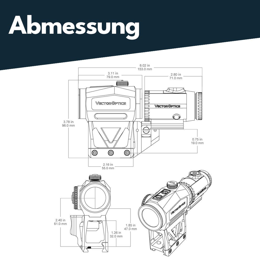 Vector Optics SCRMMK-02 Scrapper 1x29 MRT with Paragon 3x Magnifier Kit