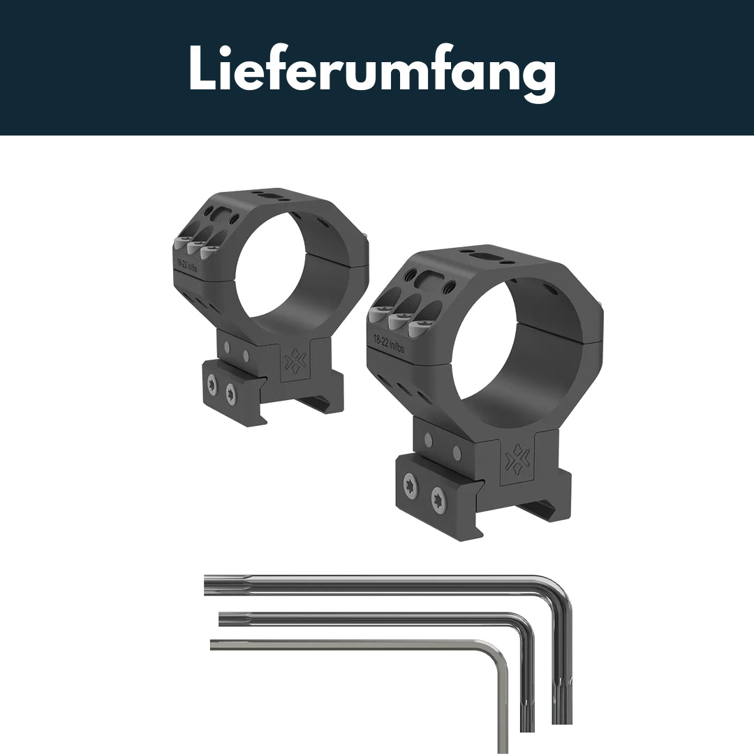 Vector Optics XASR-3451 Höhenverstellbare Ringe 34mm Tubus, 21mm Weaver