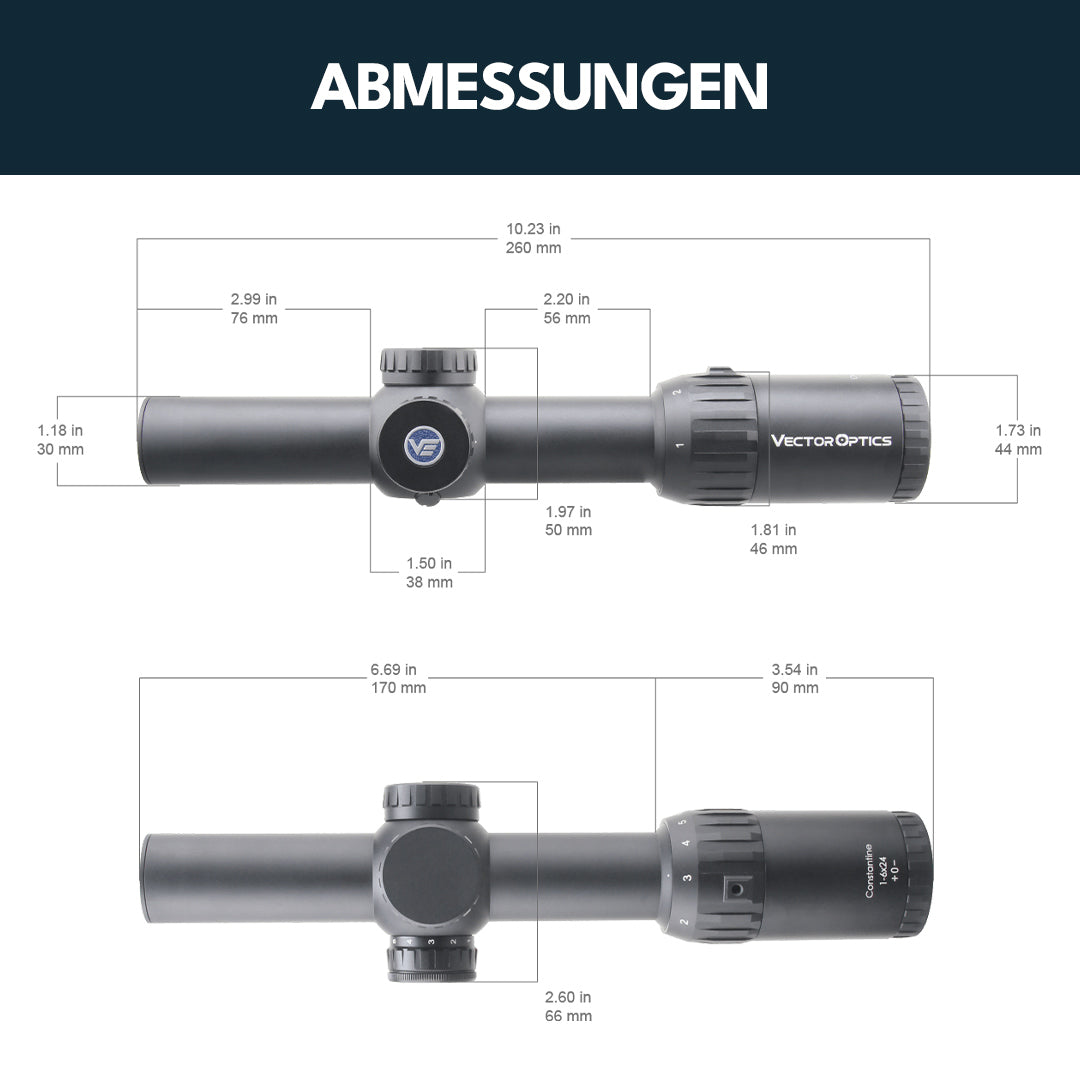 Vector Optics SCOC-36 Constantine 1-6x24SFP Fiber