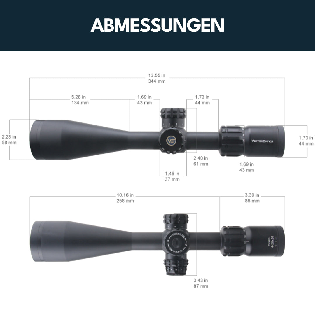 Vector Optics SCOL-T44 Paragon 4-20x50 Tactical