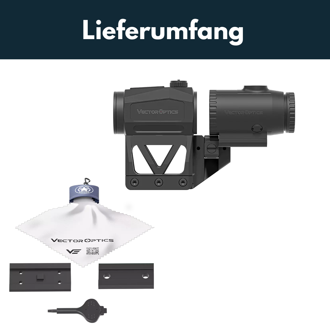 Vector Optics SCRMMK-01 Scrapper 1x25 MRT with Paragon 3x Magnifier Kit