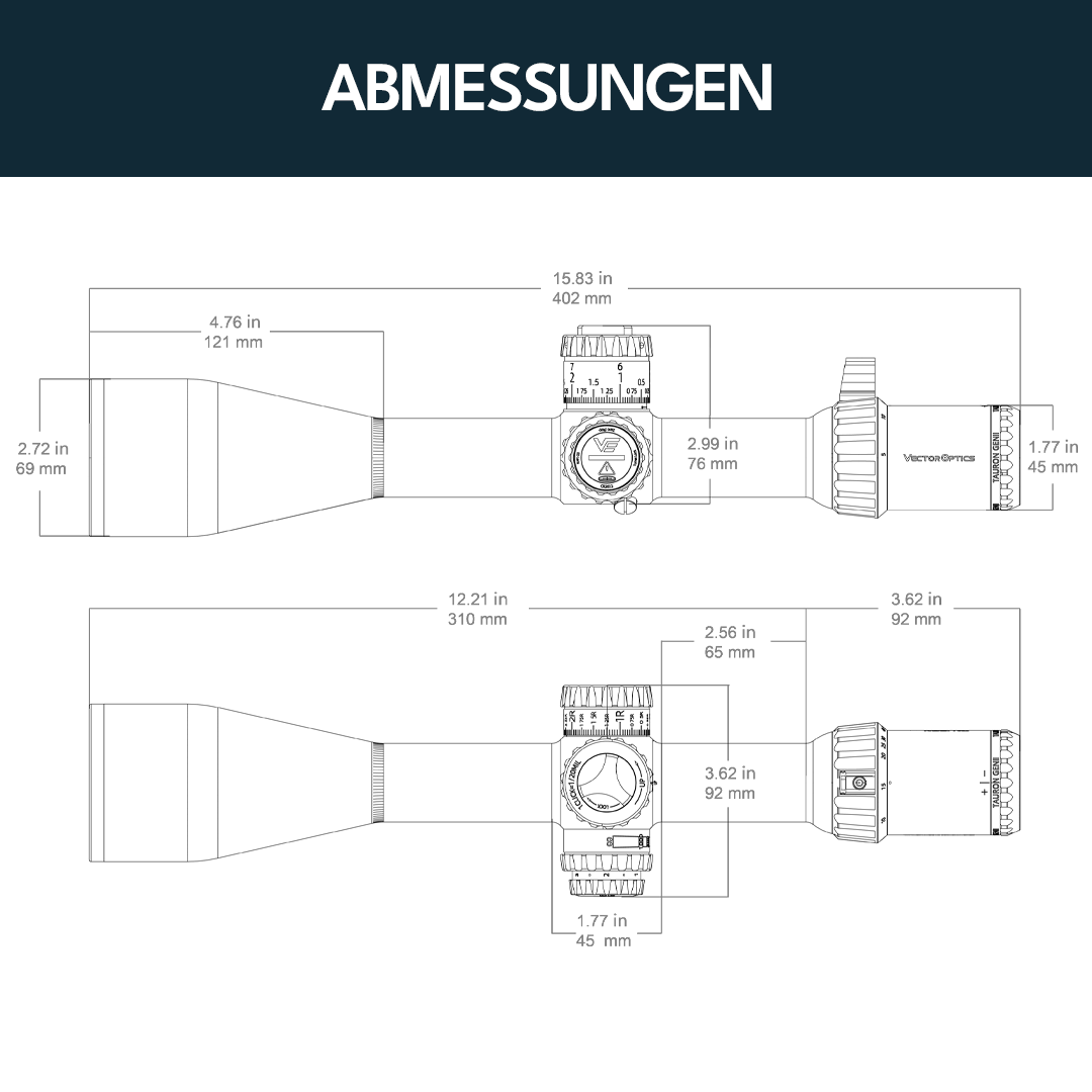 Vector Optics SCOL-69 Tauron 5-50x60 ED SFP