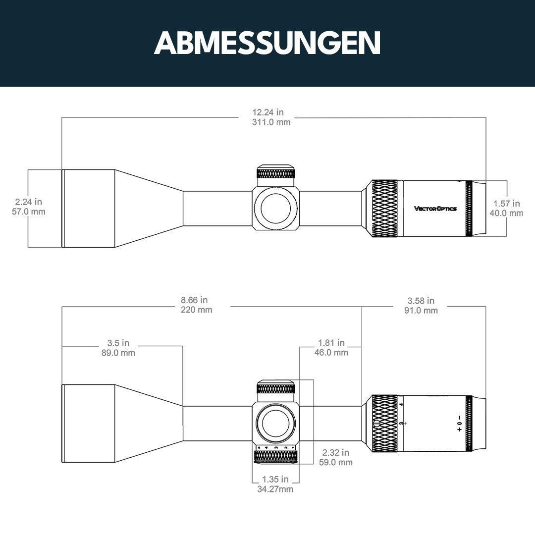 Vector Optics SCOM-36 Matiz 3-9x50 Fiber SFP