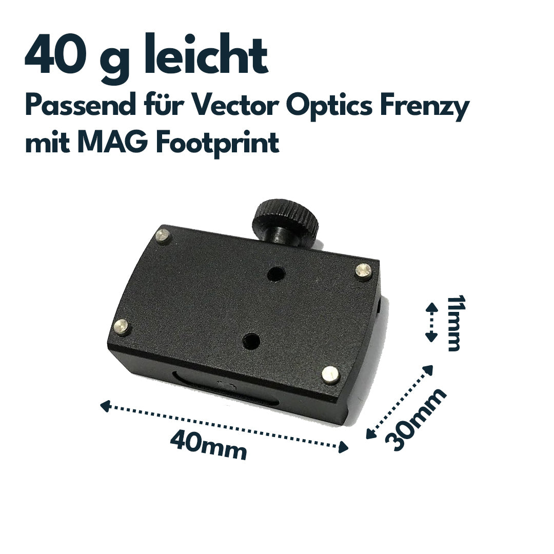 Vector Optics SCRDM-21 Montage für 21mm Picatinny Schiene passend für Mini-Reddot