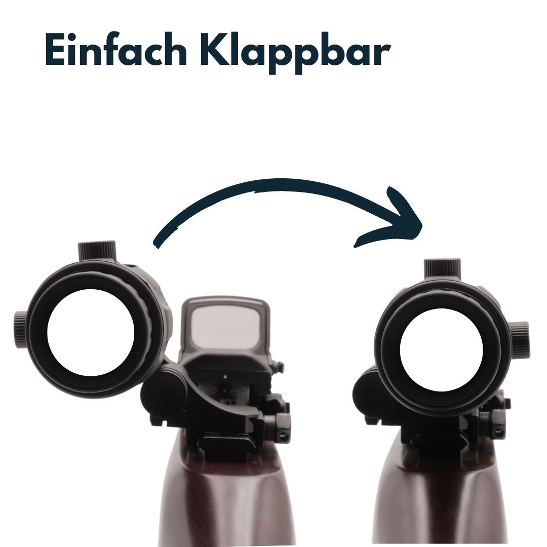 Vector Optics SCOT-07 3x Vergrößerer (Magnifier) für Rotpunktvisiere Arretierbare Kippfunktion Vector Optics