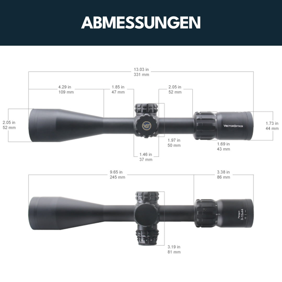 Vector Optics SCOM-37 Paragon 3-15x44SFP