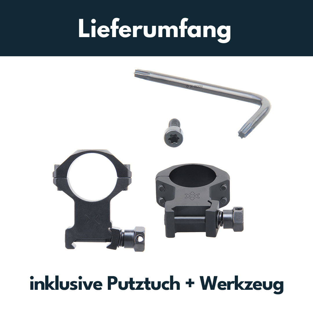 Vector Optics XASR-2502 X-Accu Montage für 25,4mm Tubus, 21mm Picatinny, h=32mm