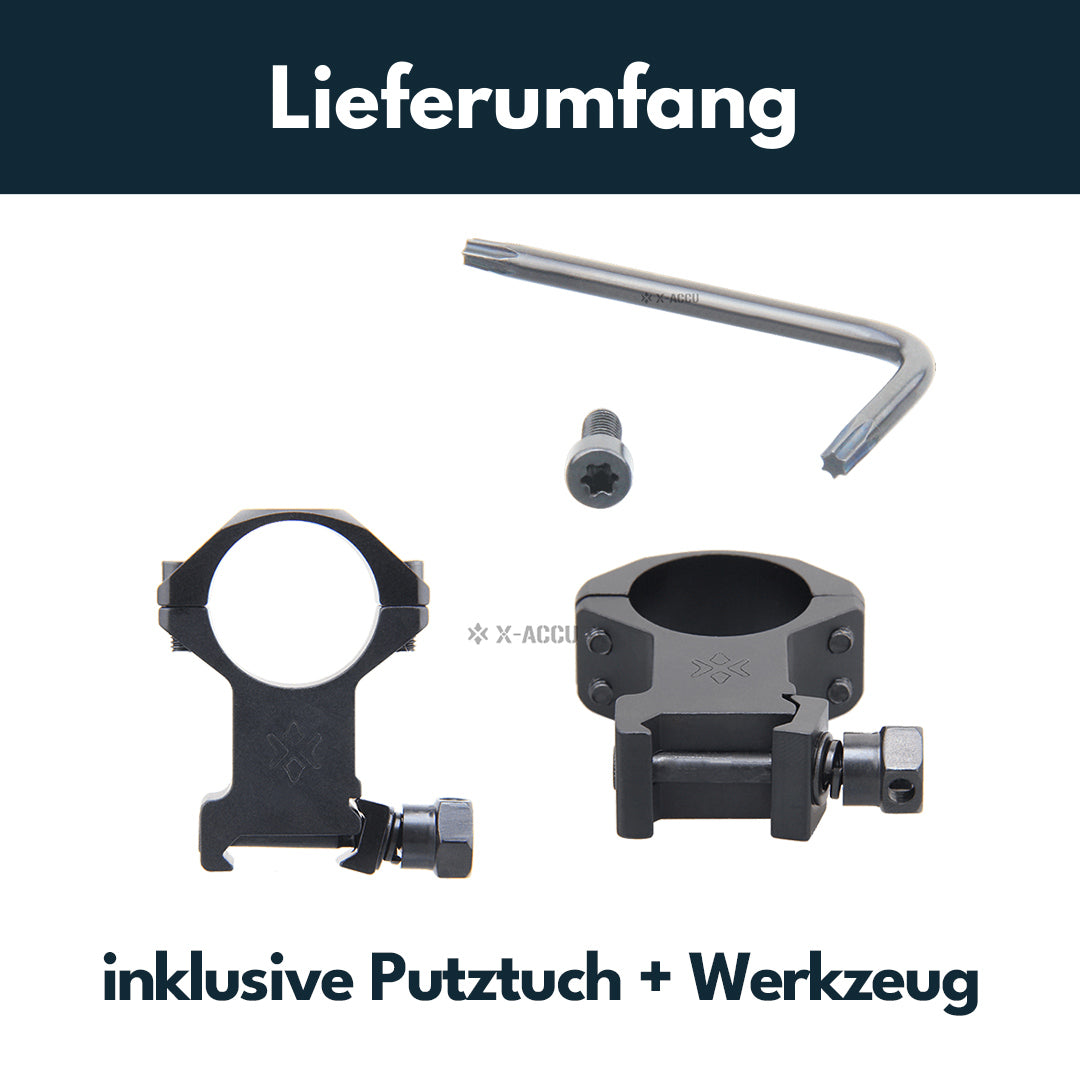 Vector Optics XASR-2503 X-Accu Montage für 25,4mm Tubus, 21mm Picatinny, h=35mm
