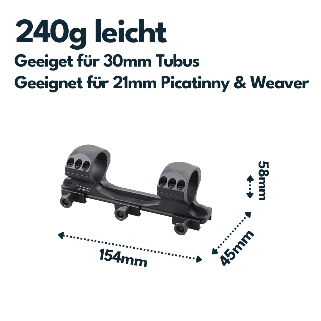 Vector Optics XASR-3012 X-Accu Blockmontage für 30mm Tubus, 21mm Picatinny, h= 35mm