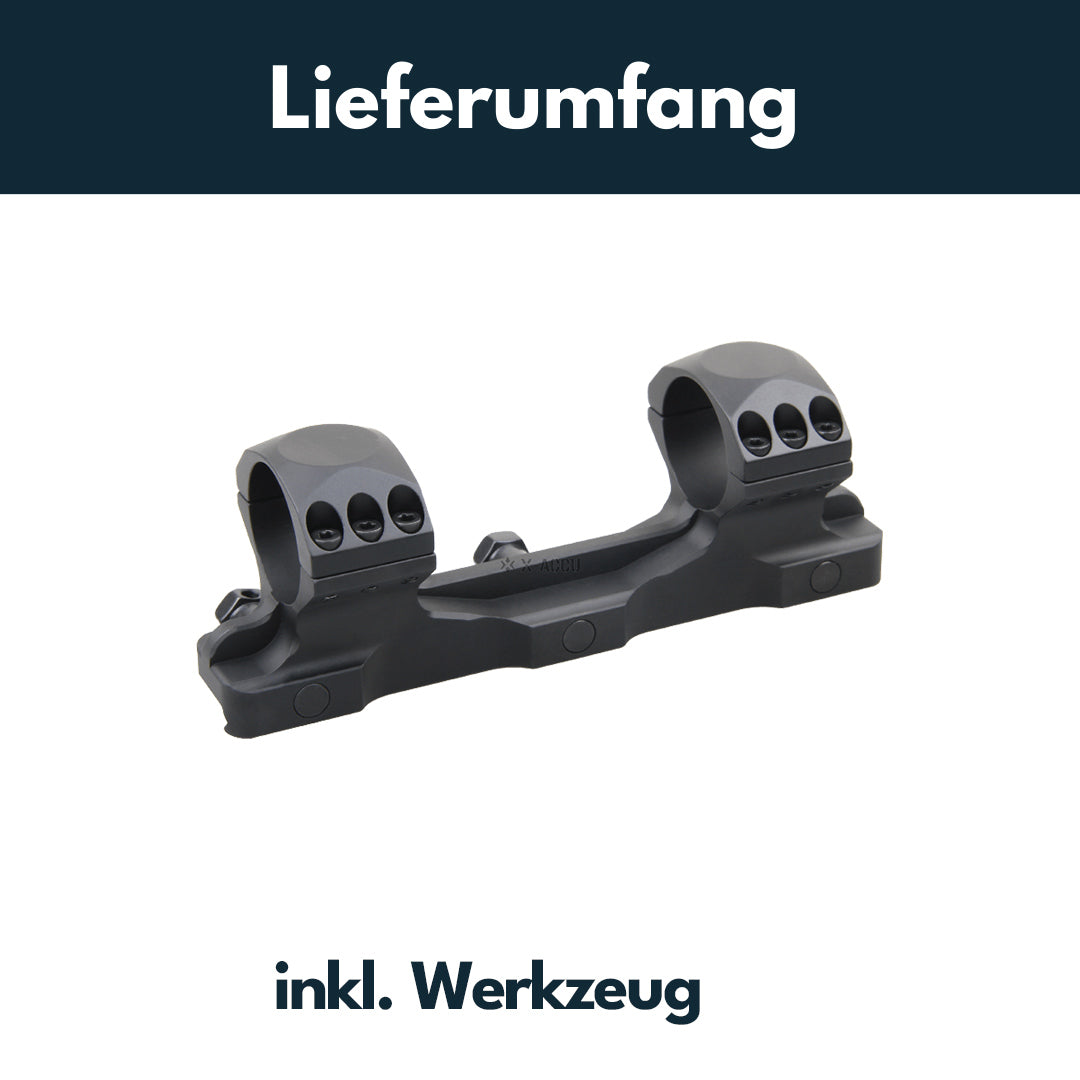 Vector Optics XASR-3011 X-Accu Blockmontage für 30mm Tubus, 21mm Picatinny, 20MOA Vorneigung, h= 32mm