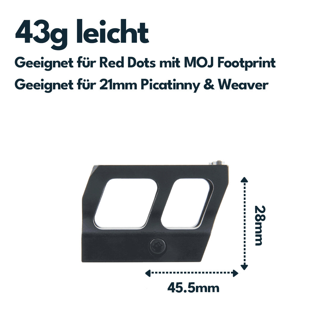Vector Optics SCRA-71 Montage mit MOJ (RMR) Footprint, 21mm Picatinny, h=28mm