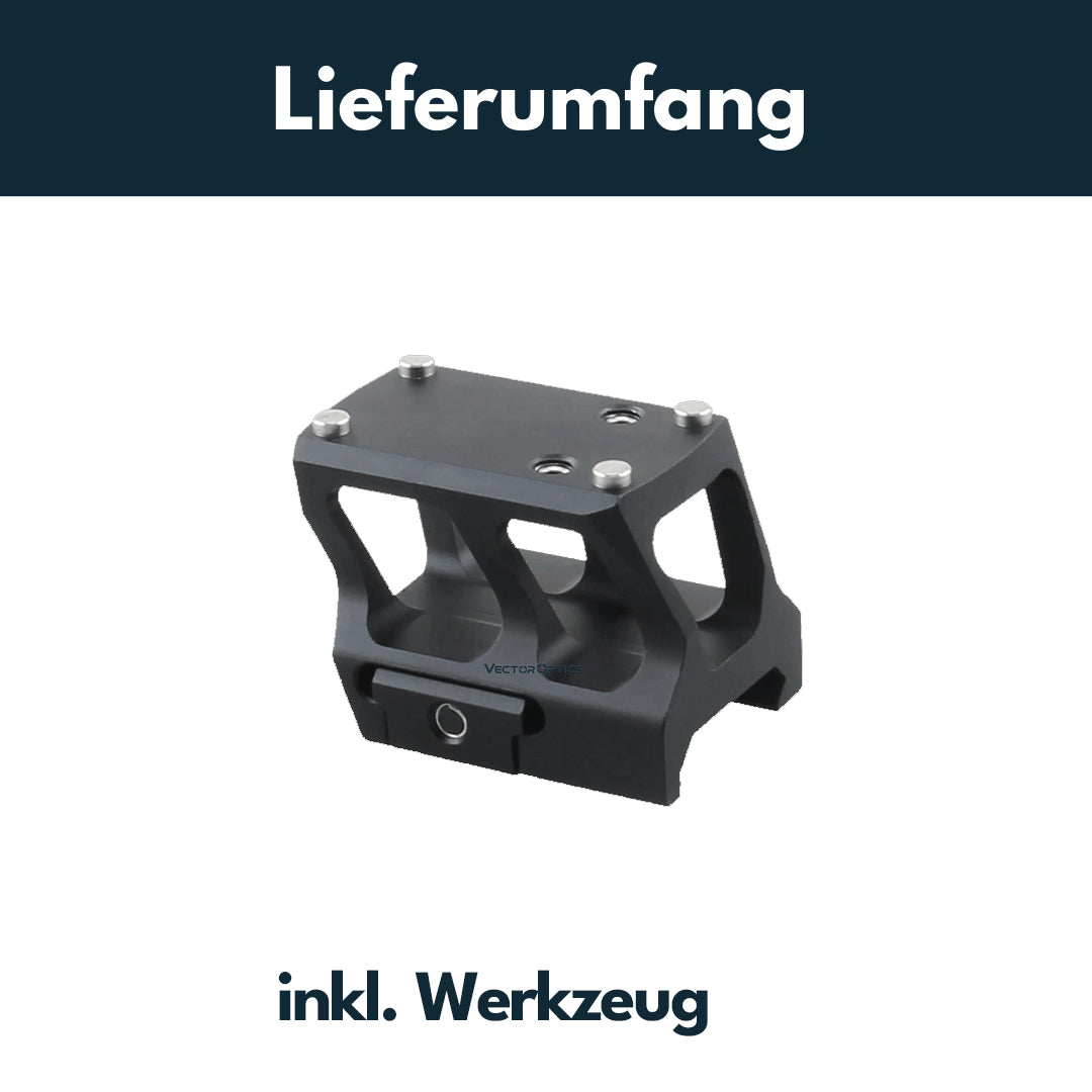 Vector Optics SCRA-73 Montage mit MAG (SHIELD) Footprint, 21mm Picatinny, h=28mm