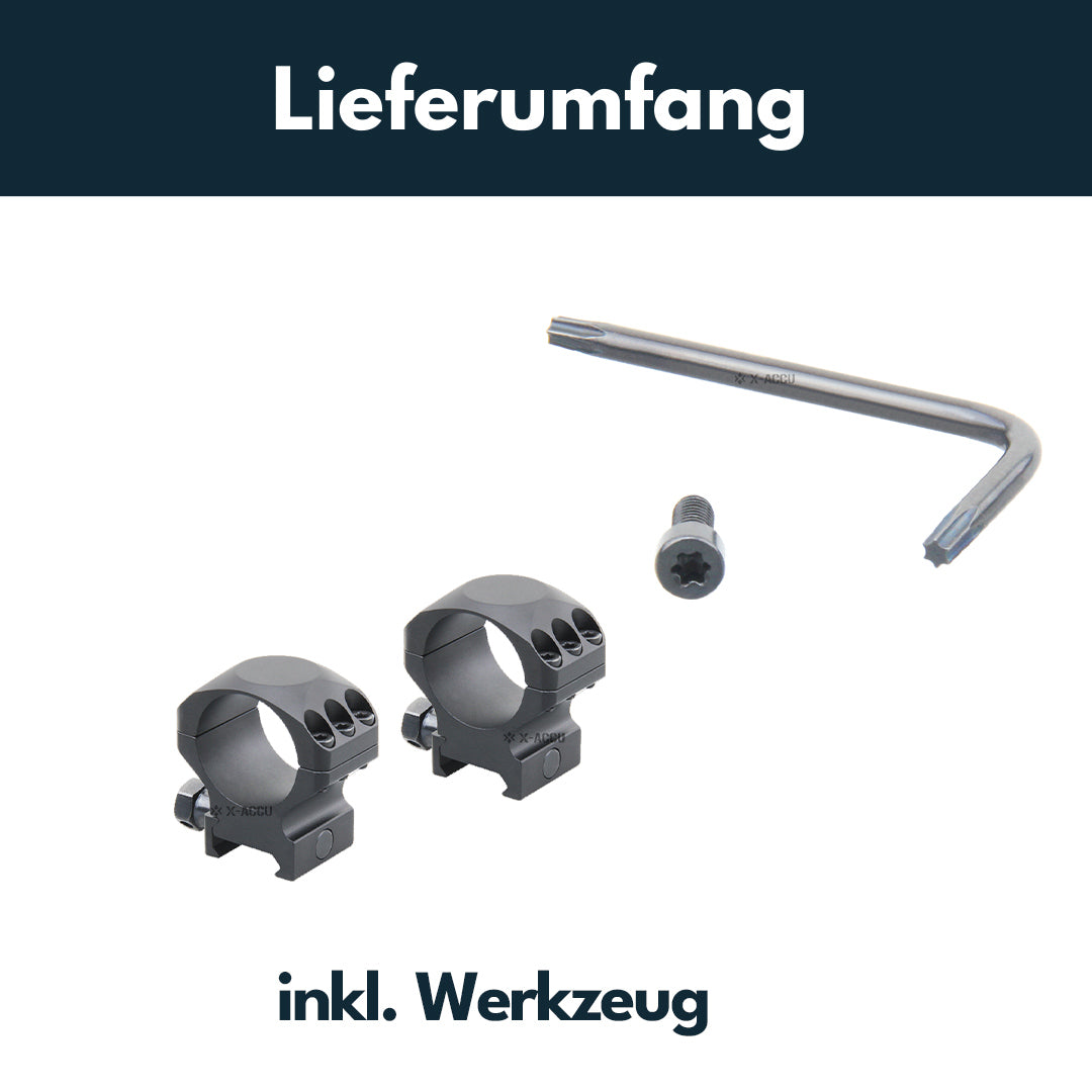 Vector Optics XASR-3001 X-Accu Montage für 30mm Tubus, 21mm Picatinny, h= 25,4mm