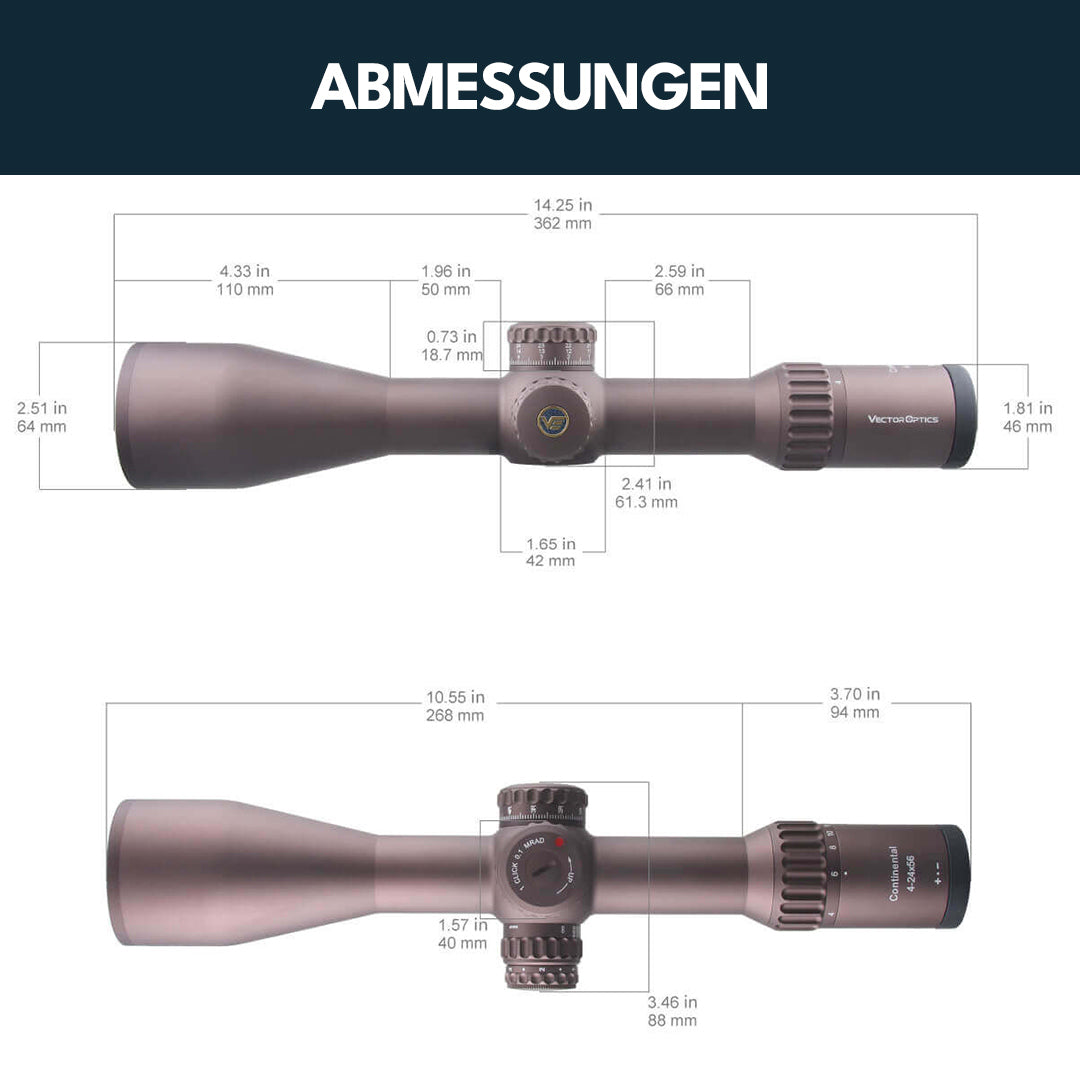 Vector Optics SCFF-43 Continental x6 3-18x50FFP