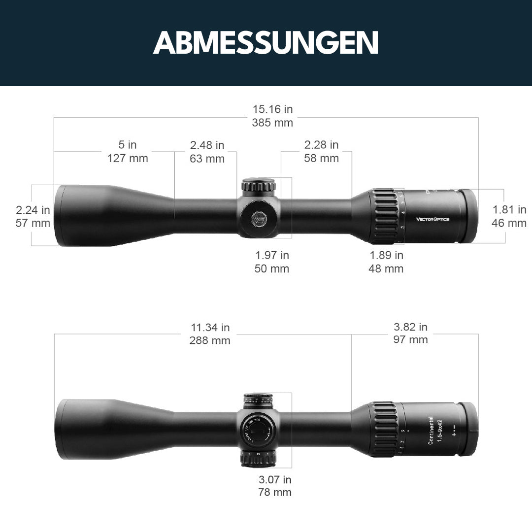 Vector Optics SCOM-23 Continental 1.5-9x42SFP