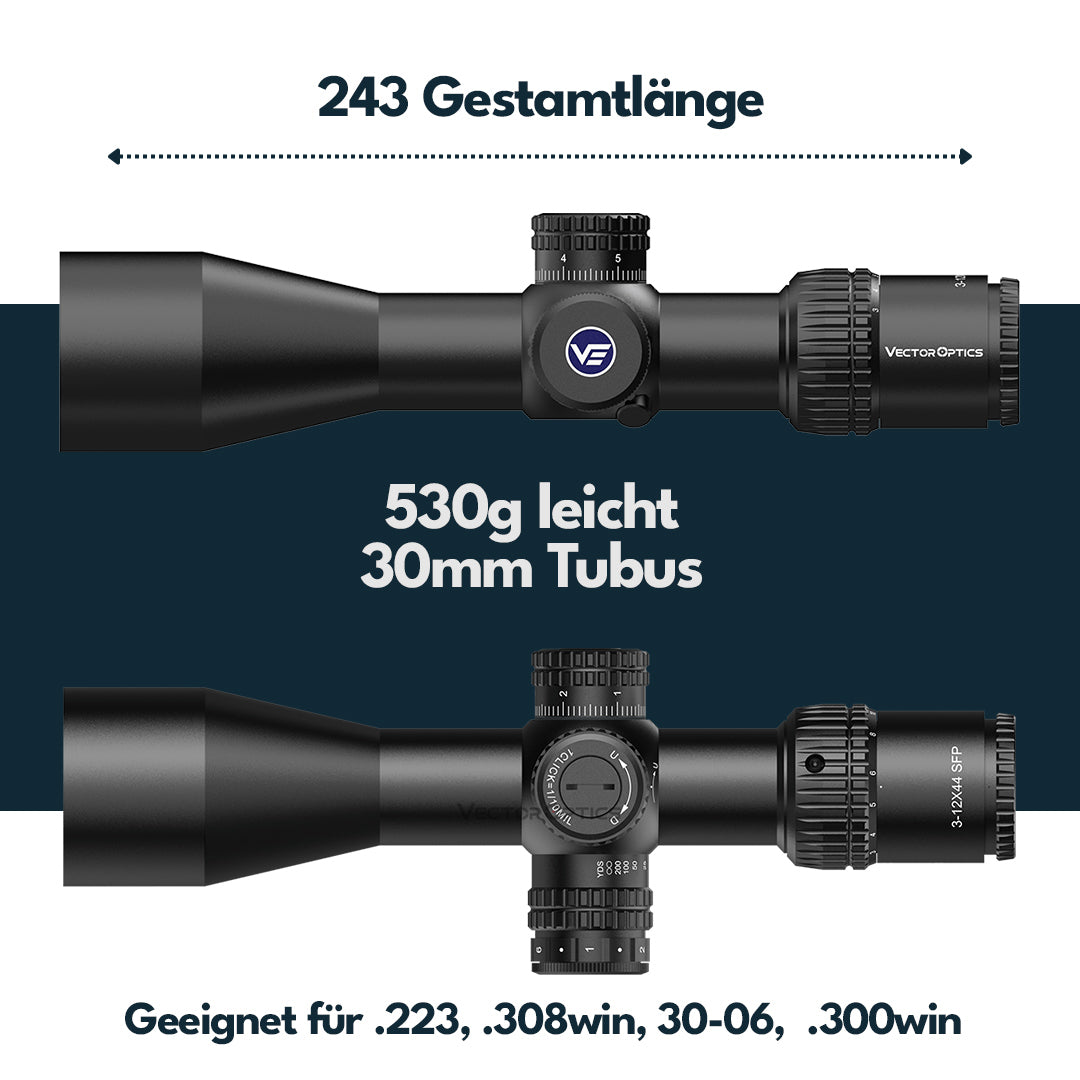 Vector Optics SCOM-40 Veyron 3-12x44IR