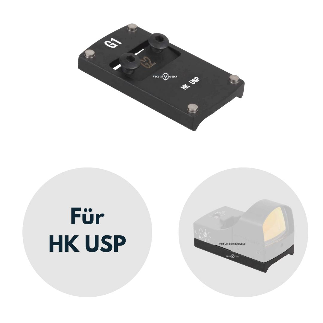 VECTOR OPTICS SCRDM-07 Montage für Heckler & Koch USP passend für Mini-Reddot Montagen Vector Optics