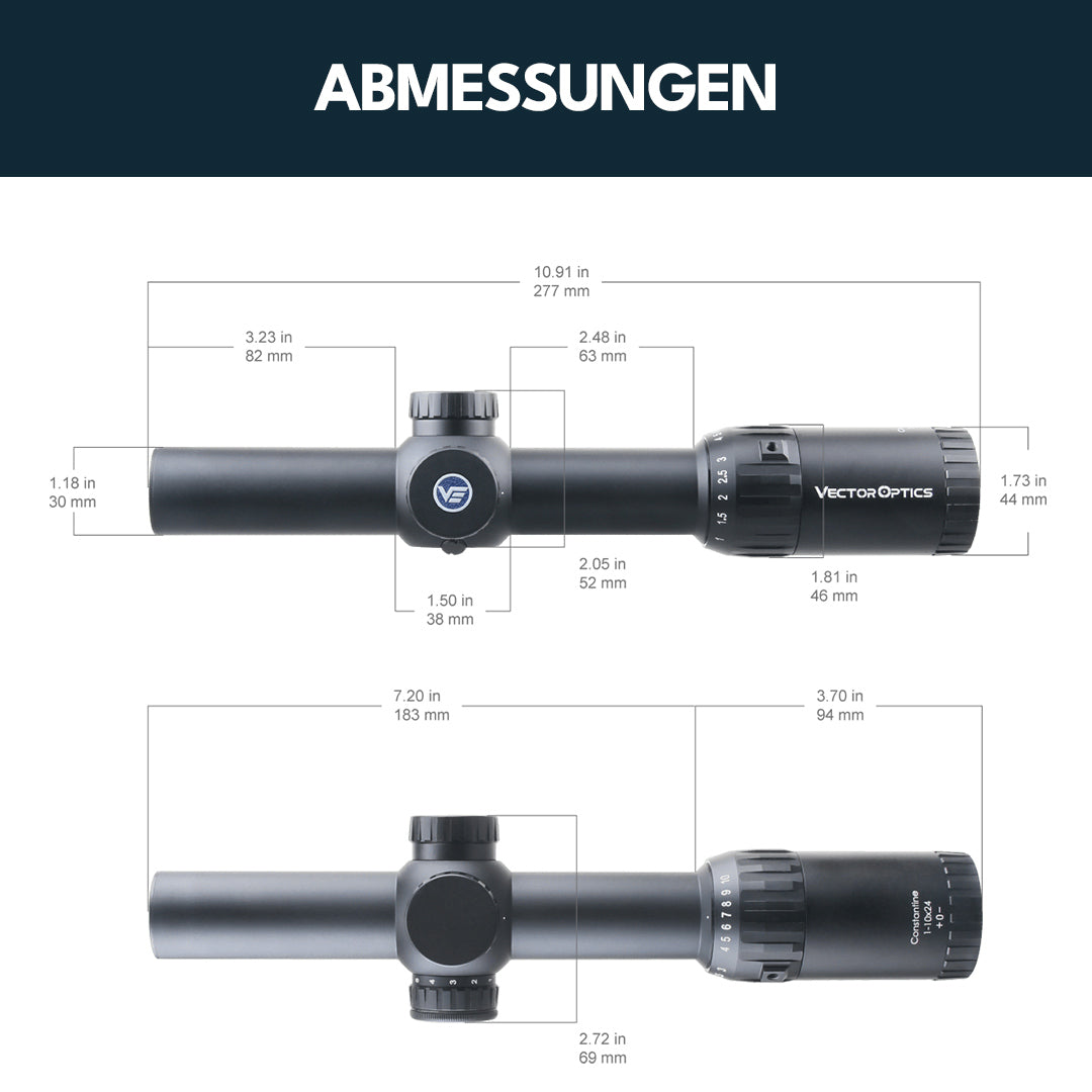 Vector Optics SCOC-35 Constantine 1-10x24 Fiber