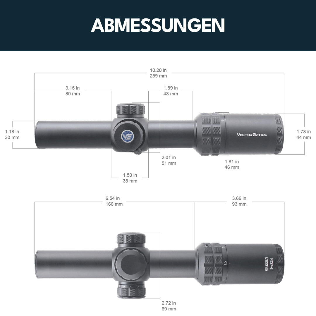 Vector Optics SCOC-41 Grizzly 1-4x24